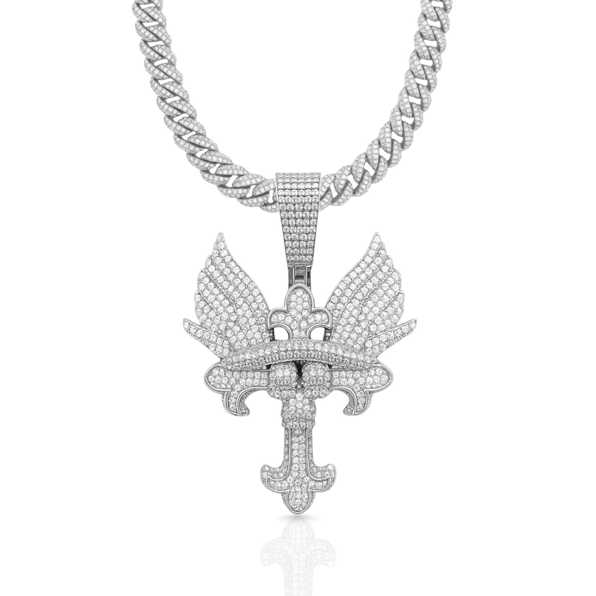 Tribal Cross Diamond Pendant