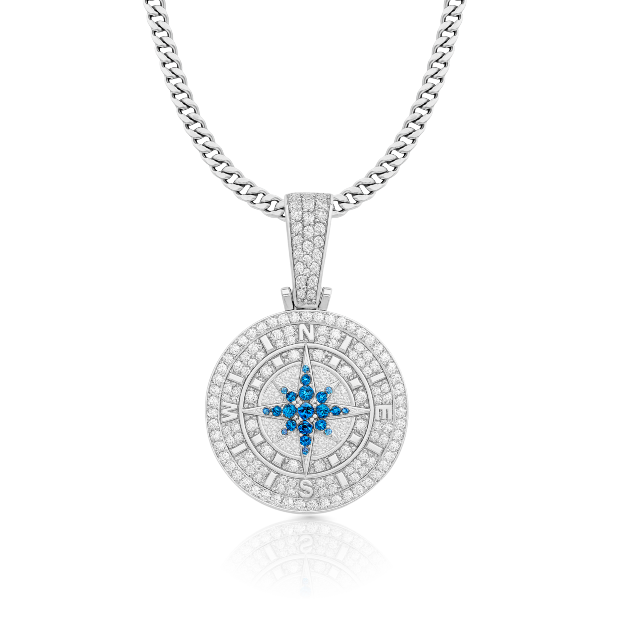 Compass Diamond Pendant
