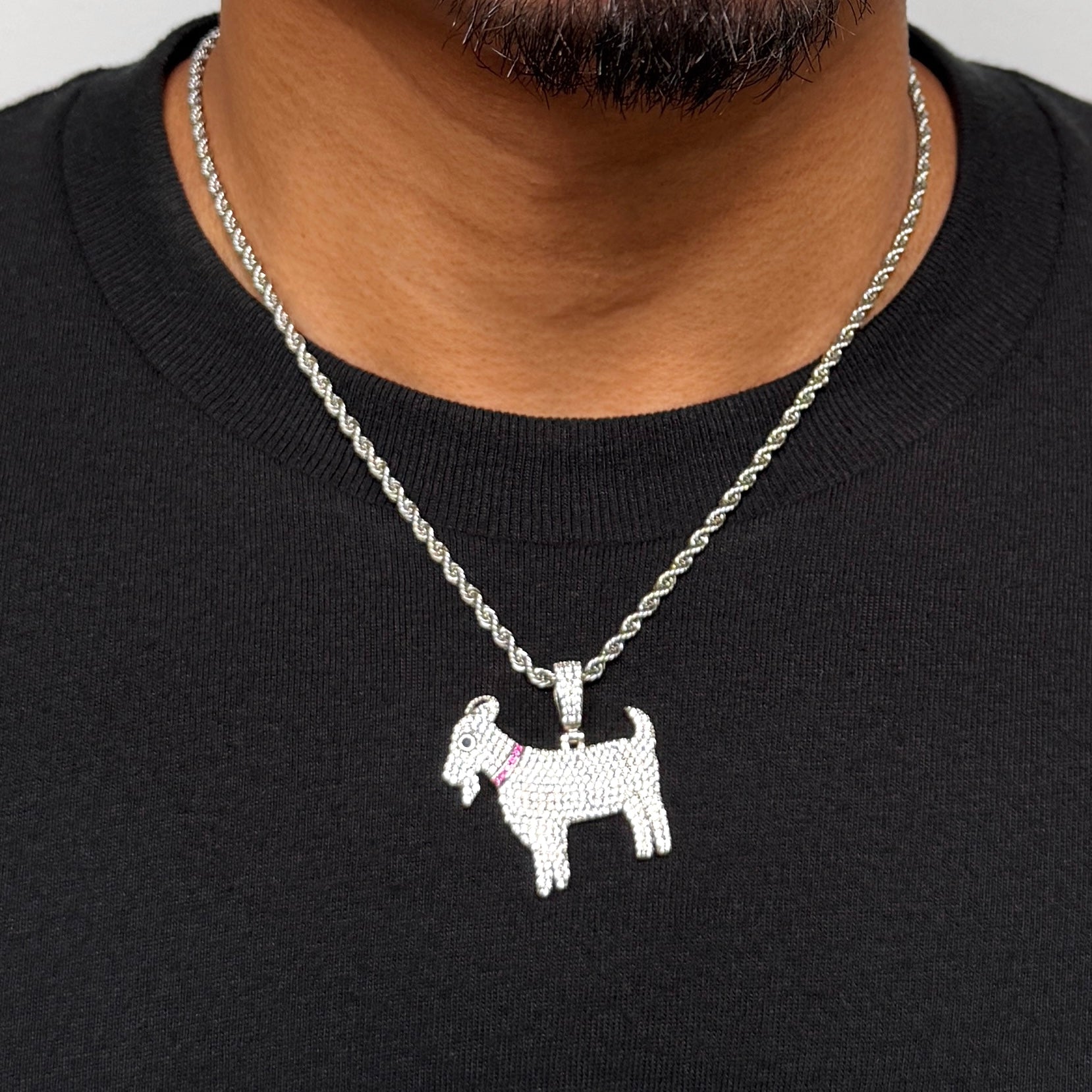 "GOAT" Iced Out Pendant