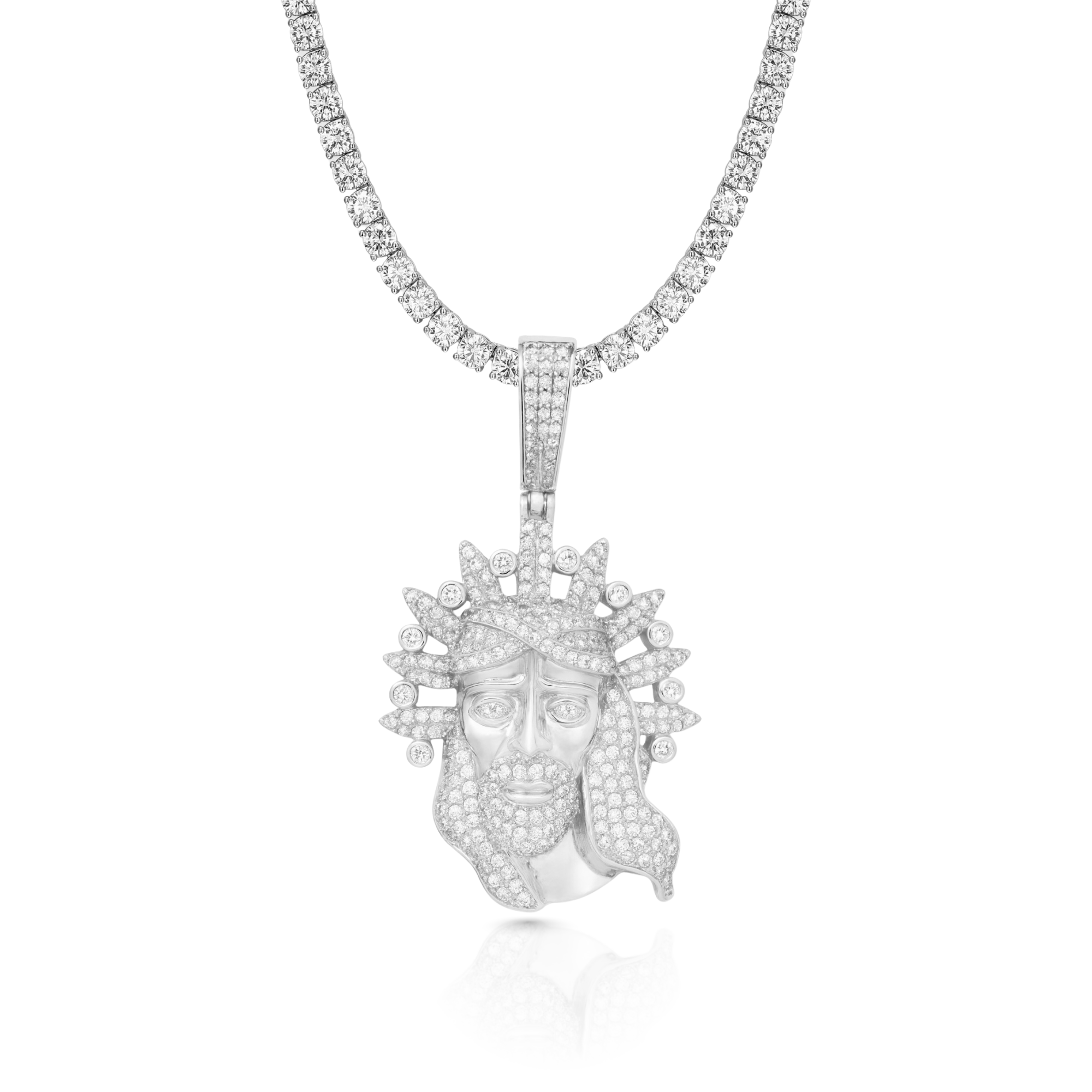 Jesus Diamond Pendant