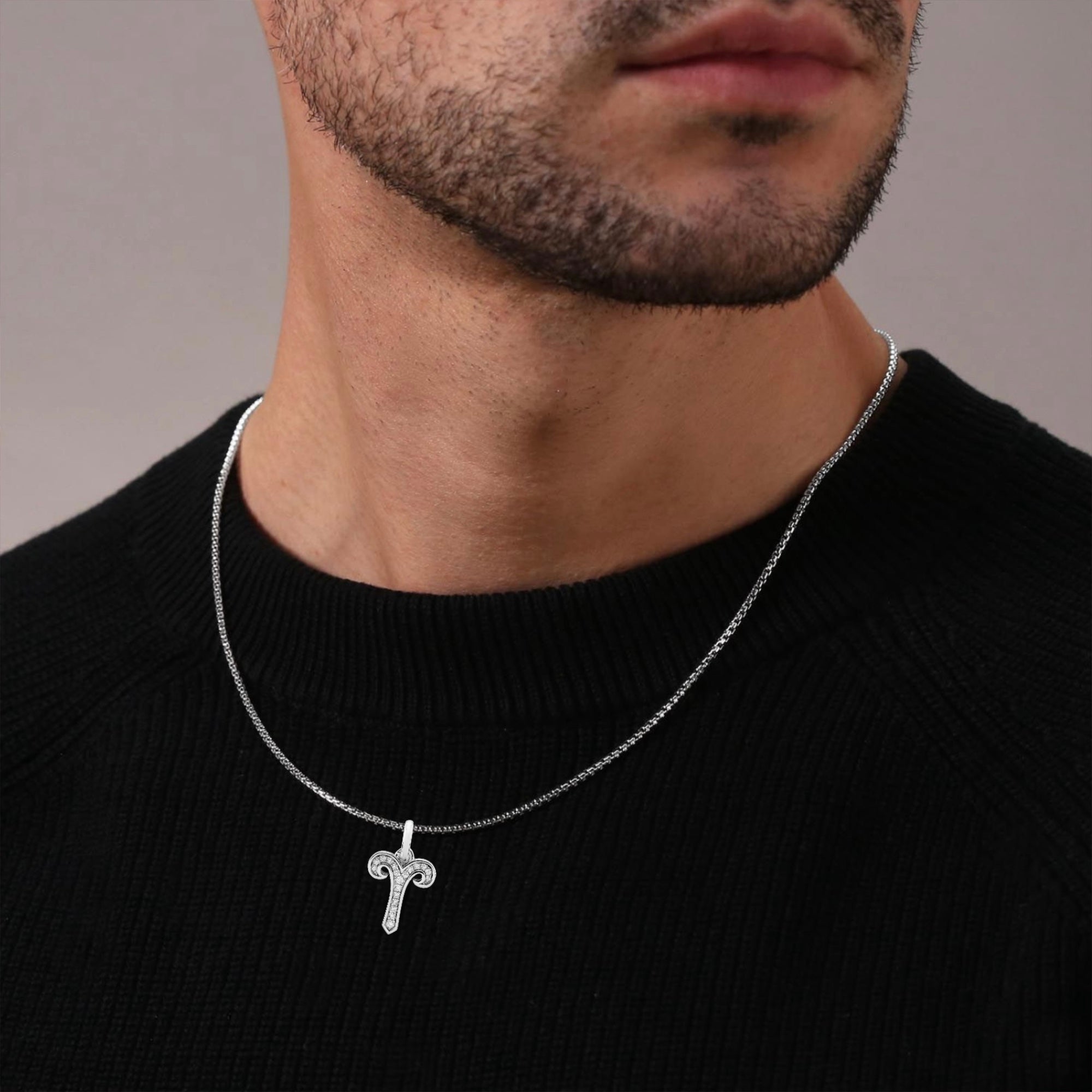 Moissanite Aries Pendant Set