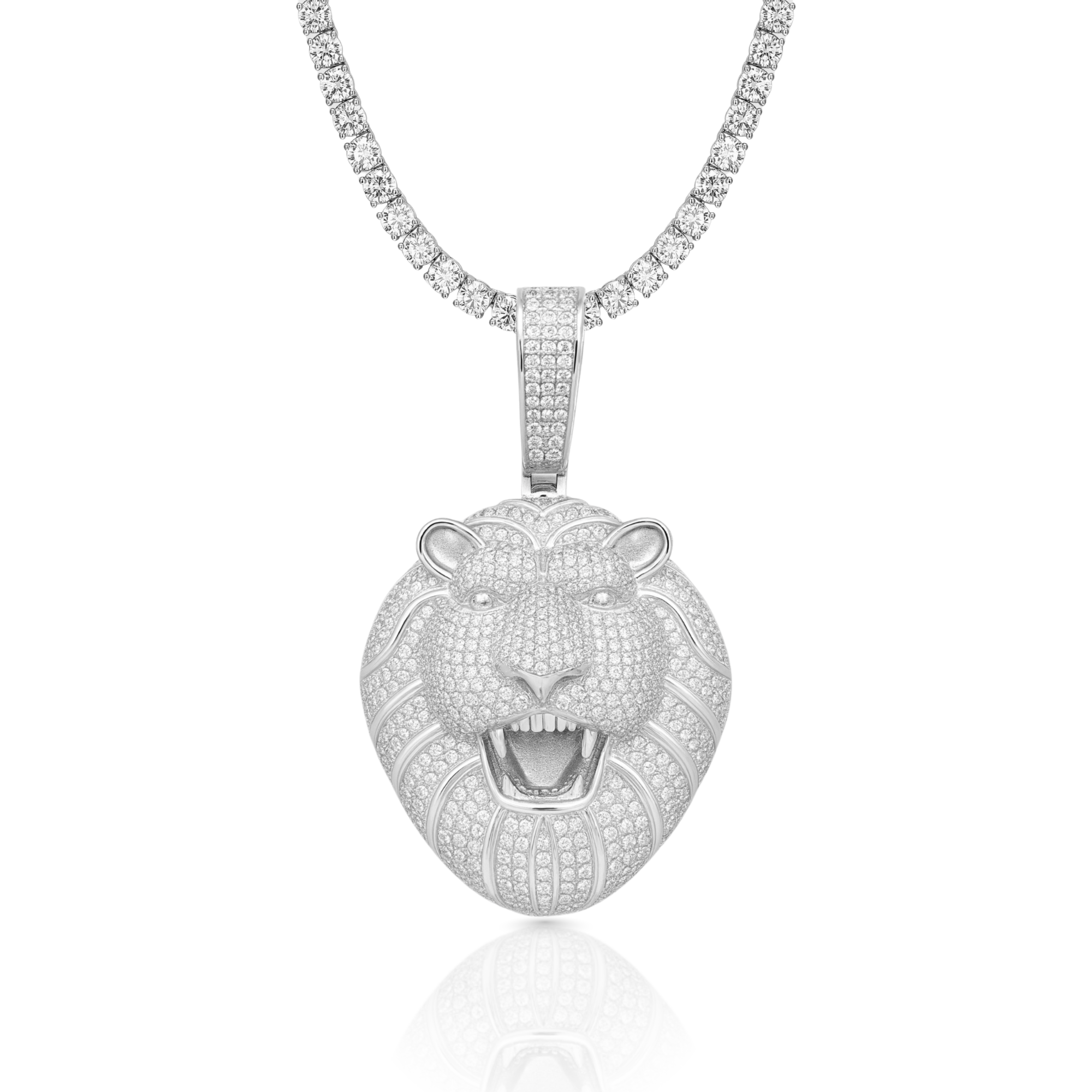 Lion Diamond Pendant