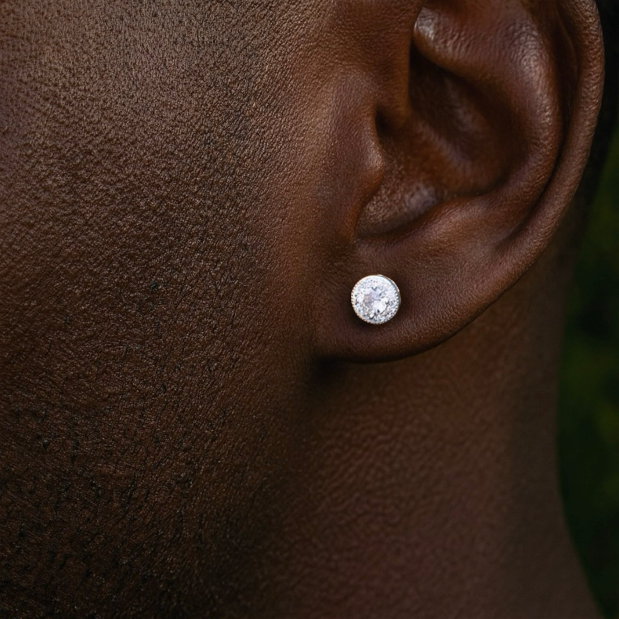 Aura Silver Diamond Earrings