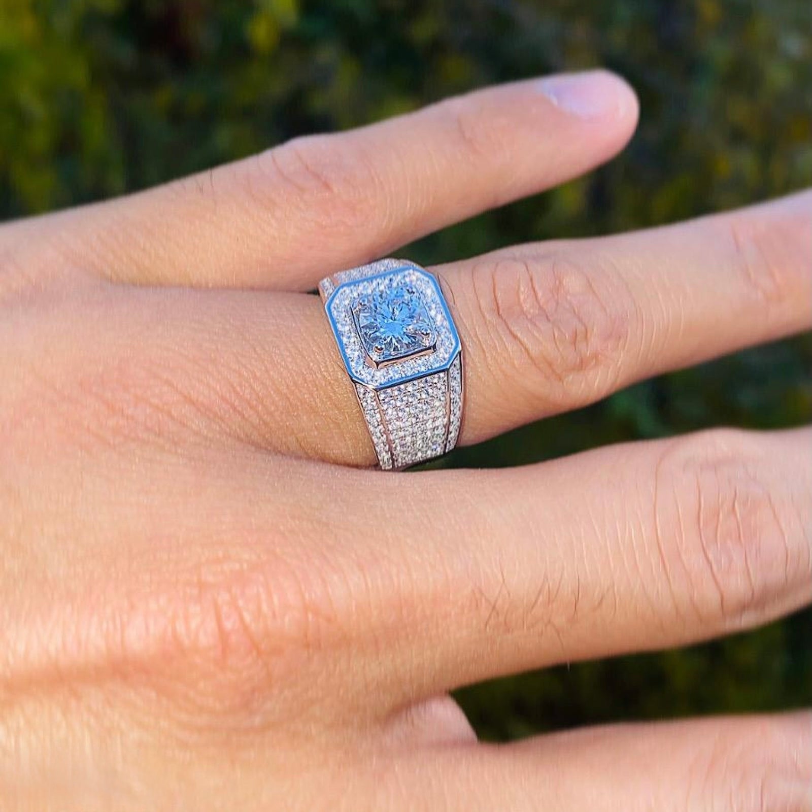 Moissanite Galaxy Diamond Ring (1.0ct)