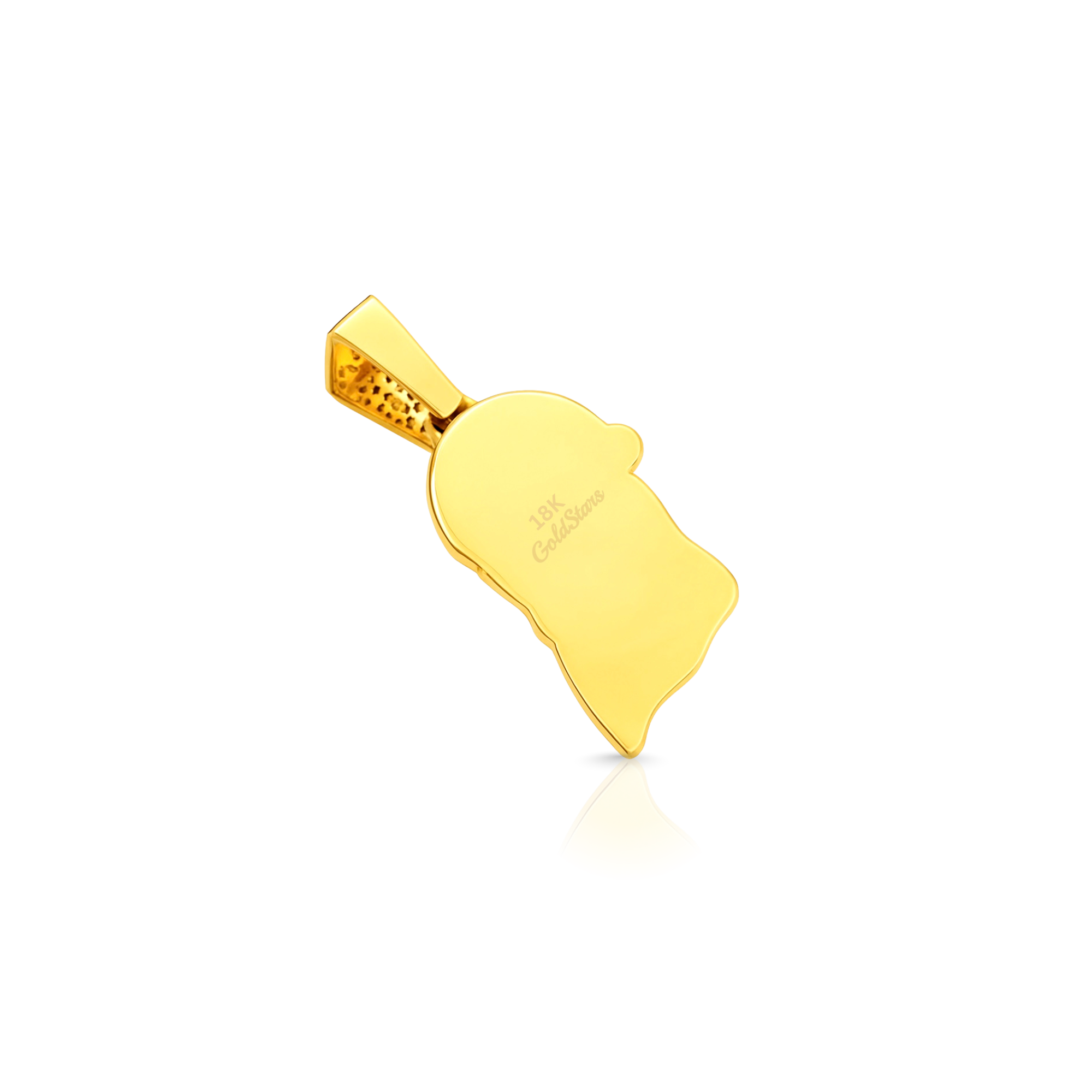 Afro Jesus Diamond Gold Pendant