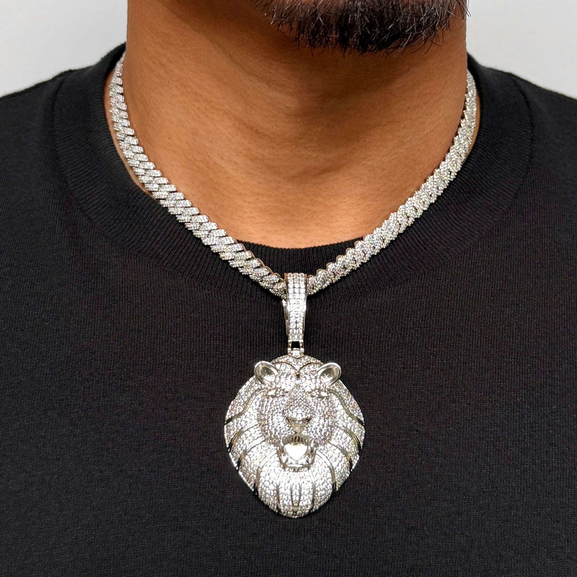 Lion Diamond Pendant