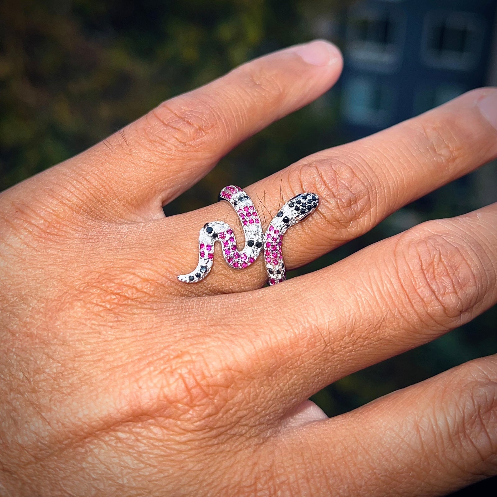 Viper Snake Diamond Ring