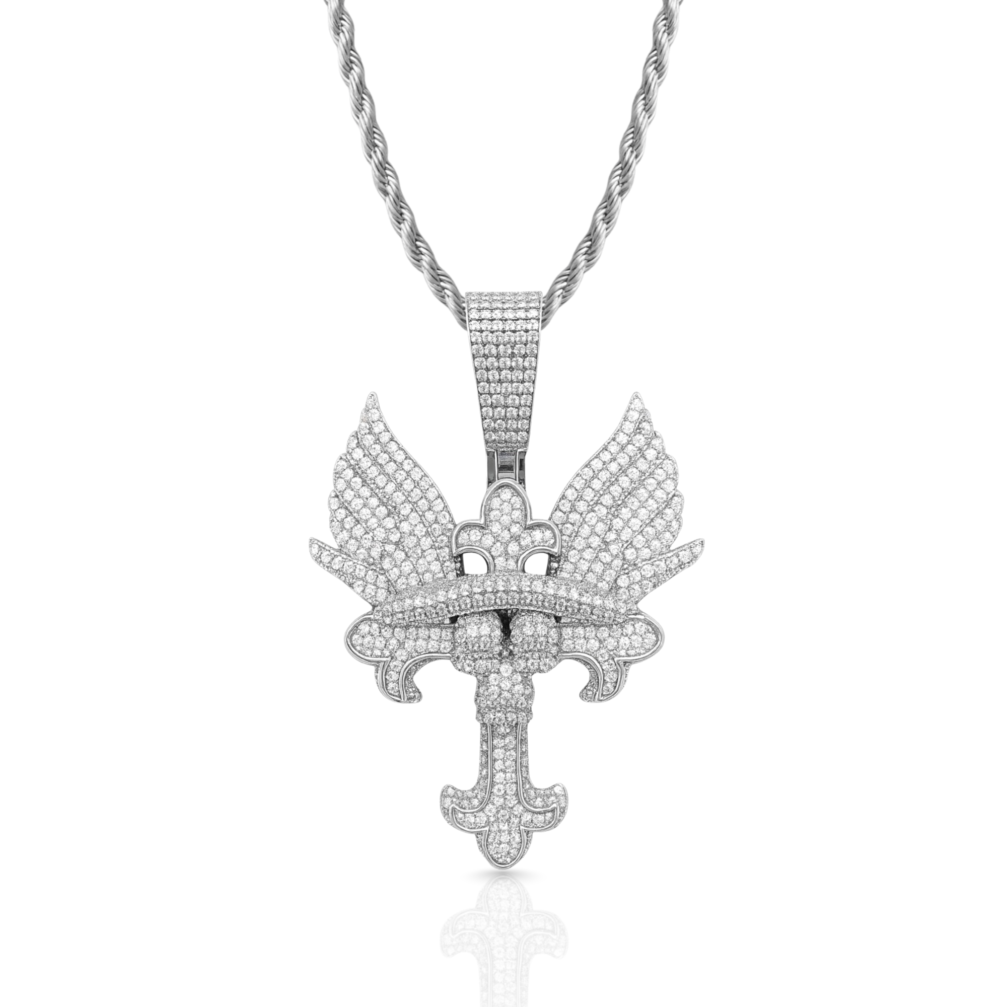 Tribal Cross Diamond Pendant