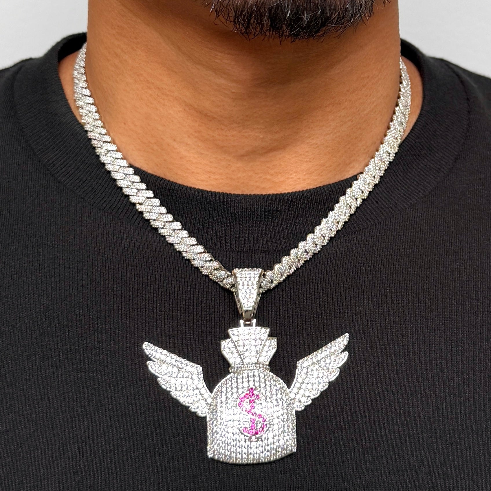 Money Wings Diamond Pendant