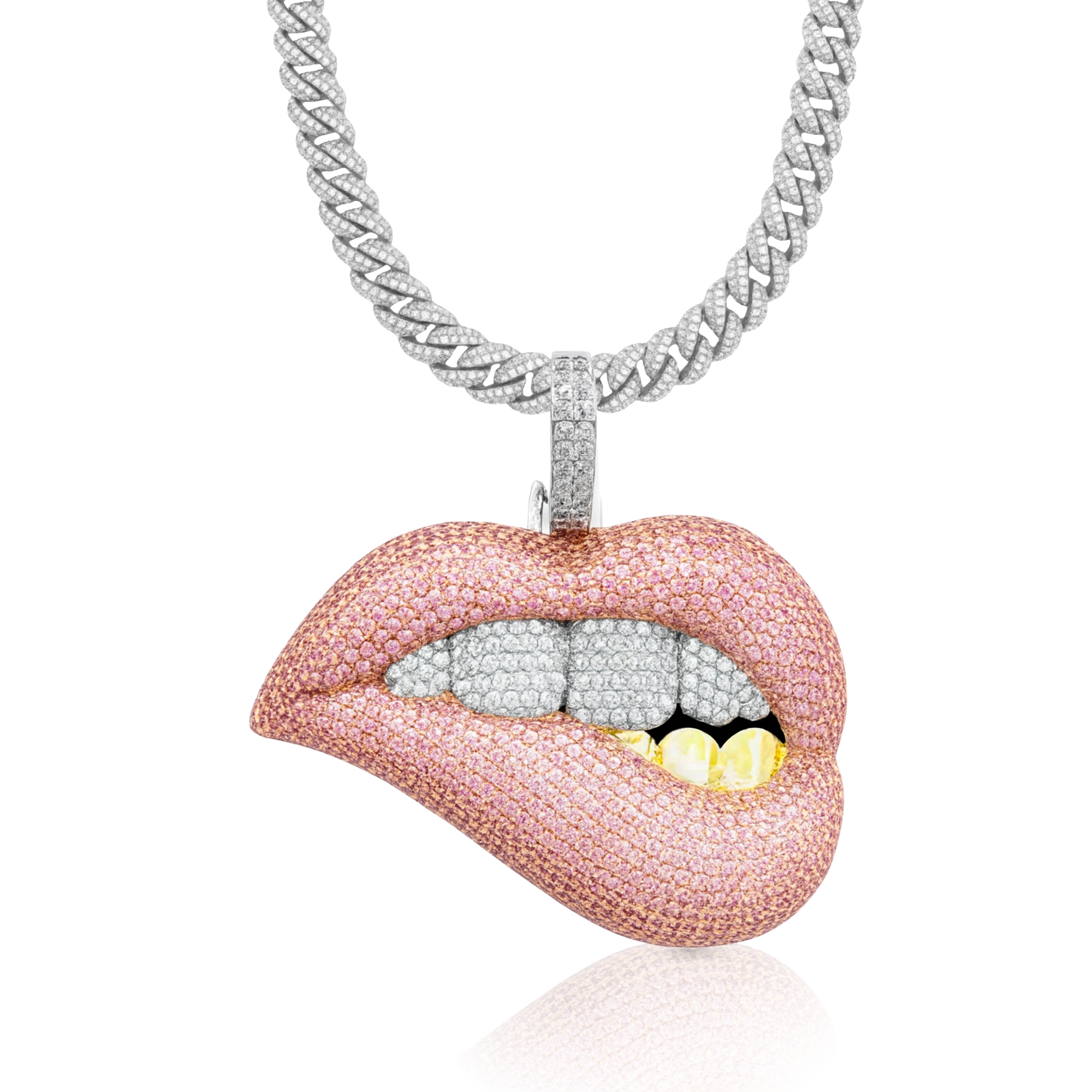Lips Diamond Pendant
