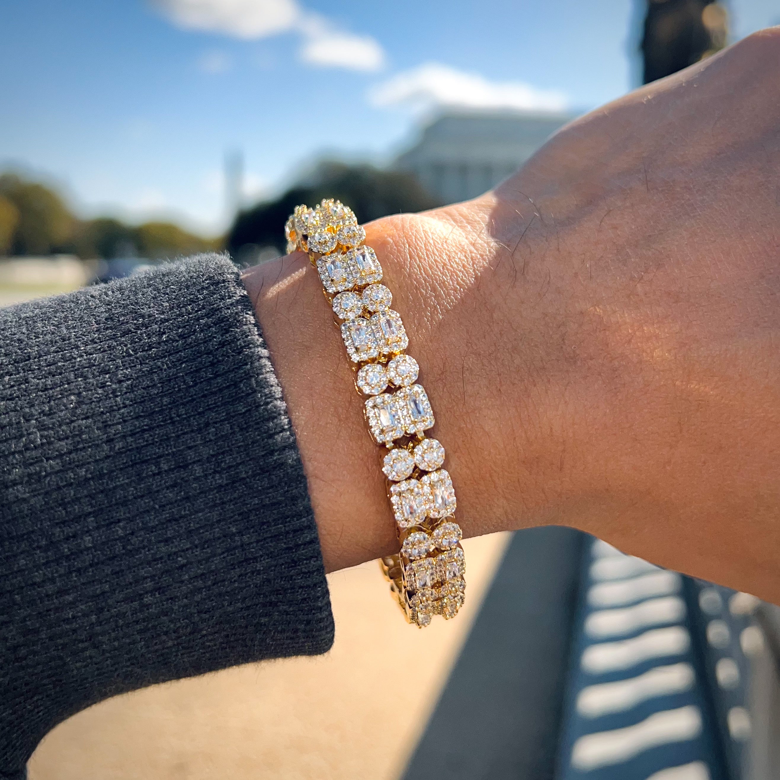 Double Clustered Tennis Bracelet