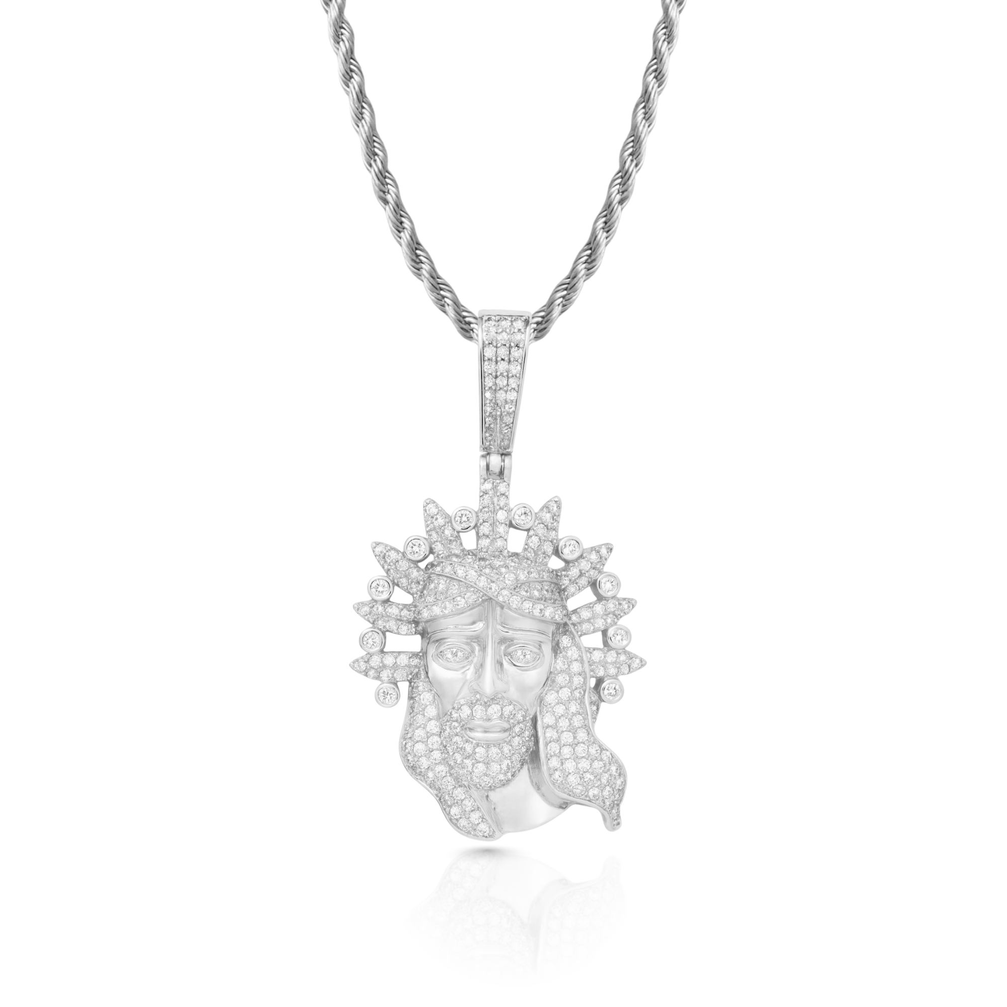 Jesus Diamond Pendant
