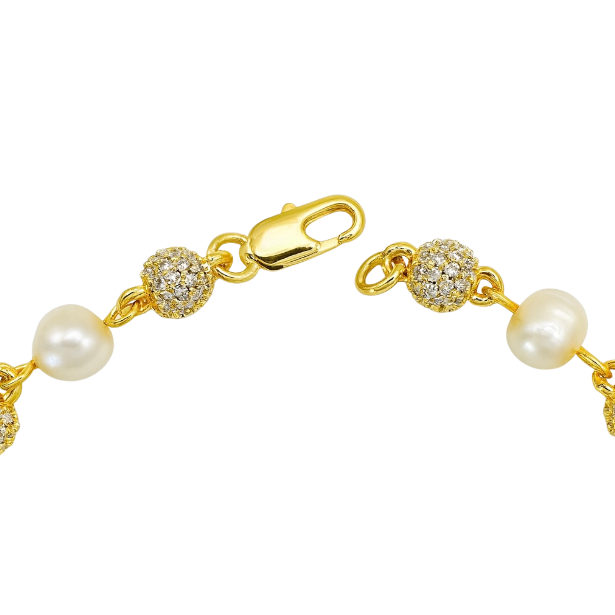 Iced ball Pearl Bracelet