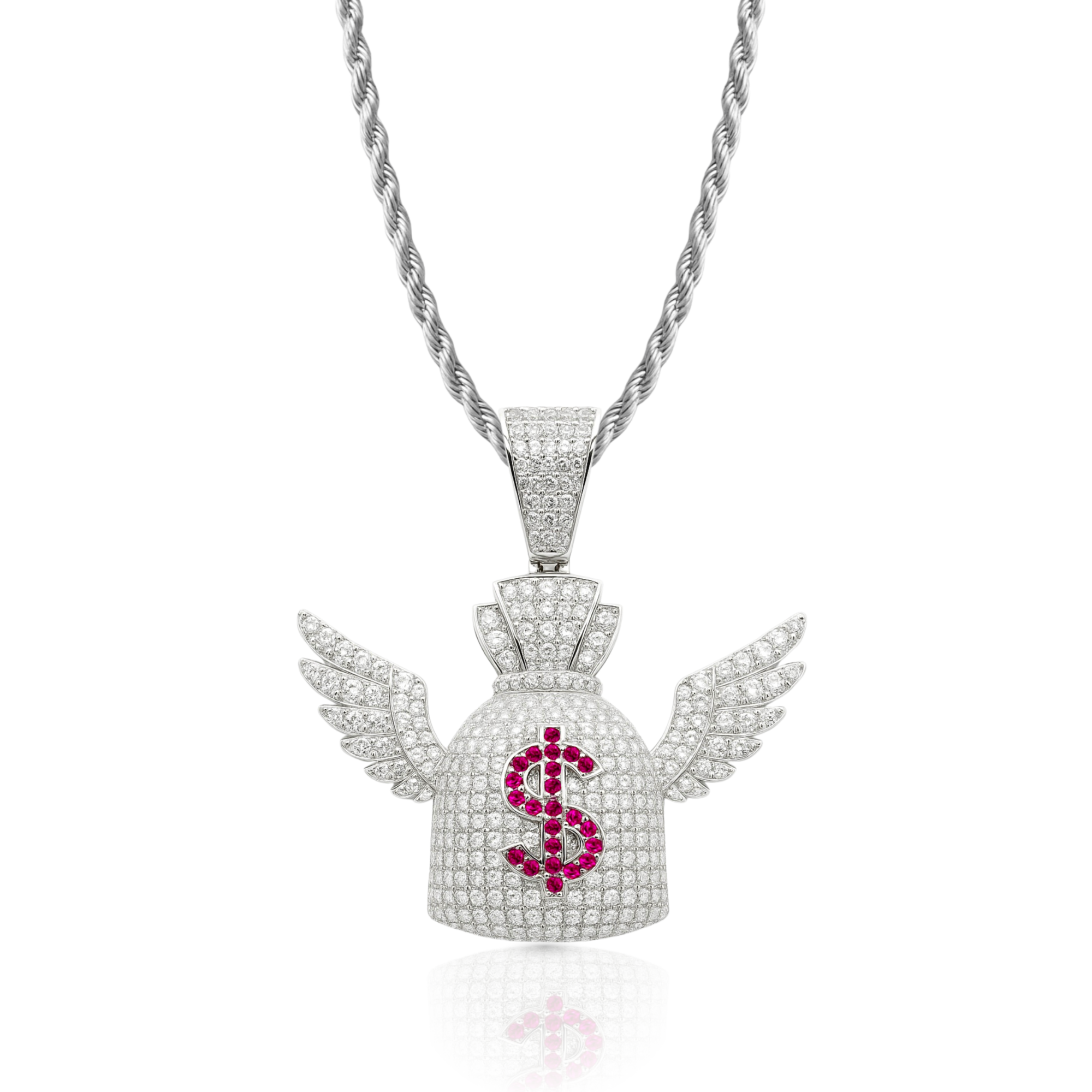 Money Wings Diamond Pendant