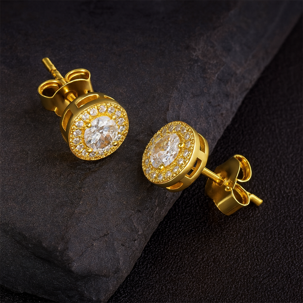 Aura Gold Diamond Earrings