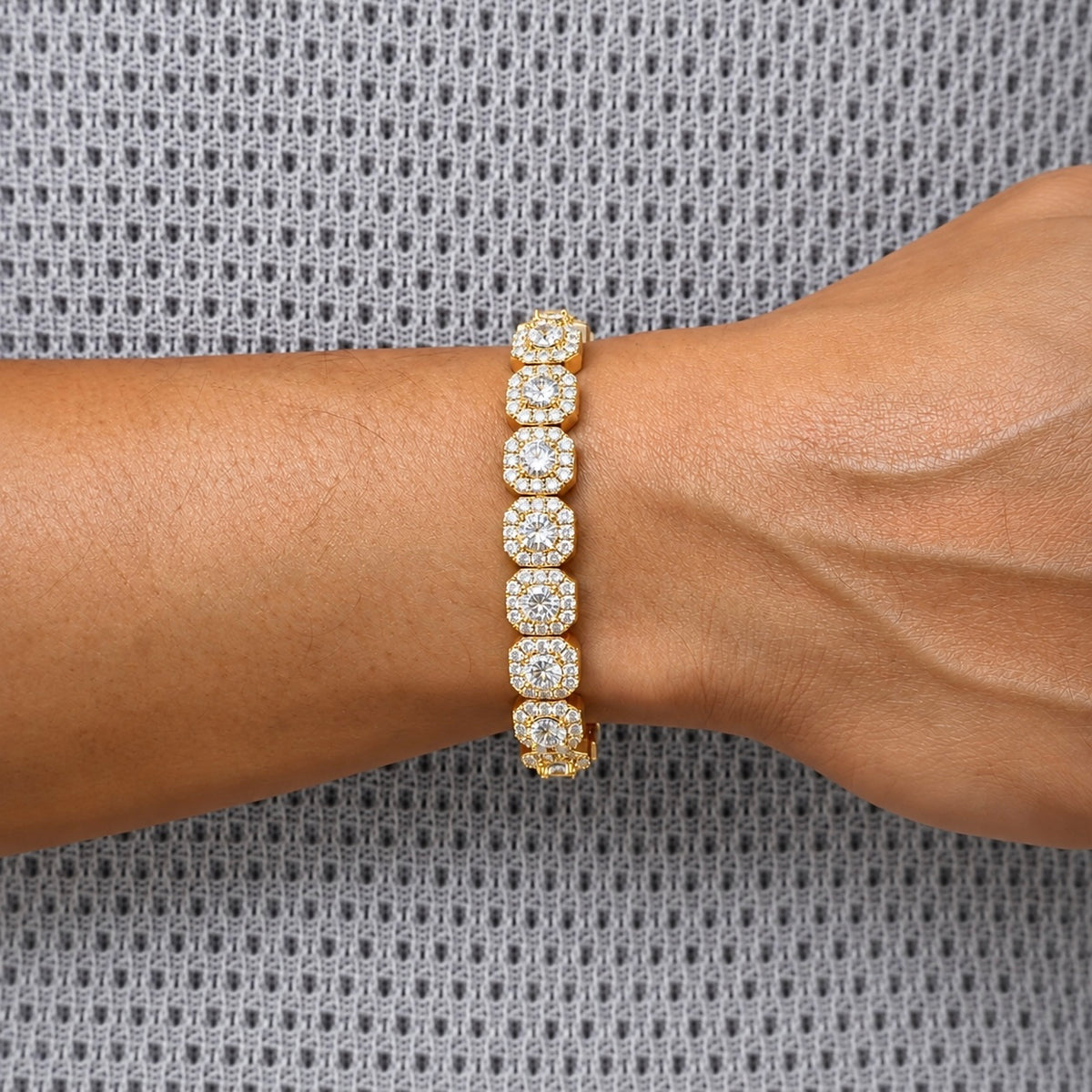 Clustered Tennis Chain Set 10mm