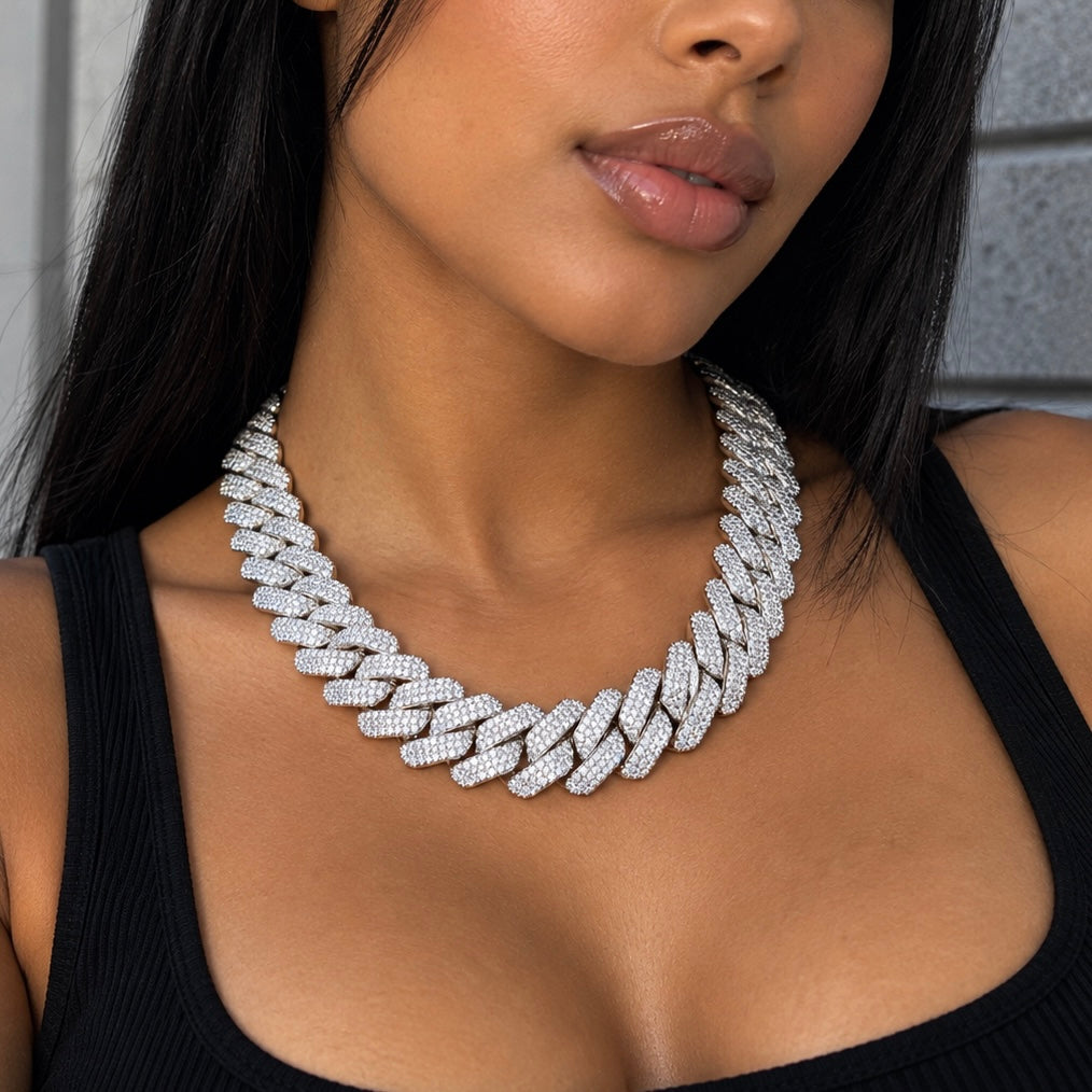 Diamond Prong Chain 19mm