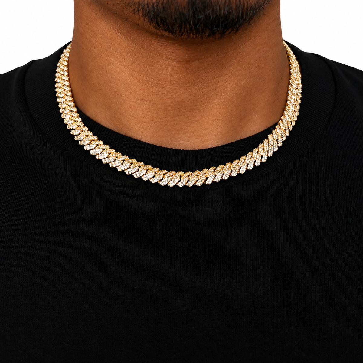 Diamond Prongs 14k Chain 8mm