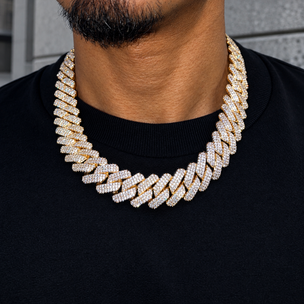 Diamond Prong Chain 19mm
