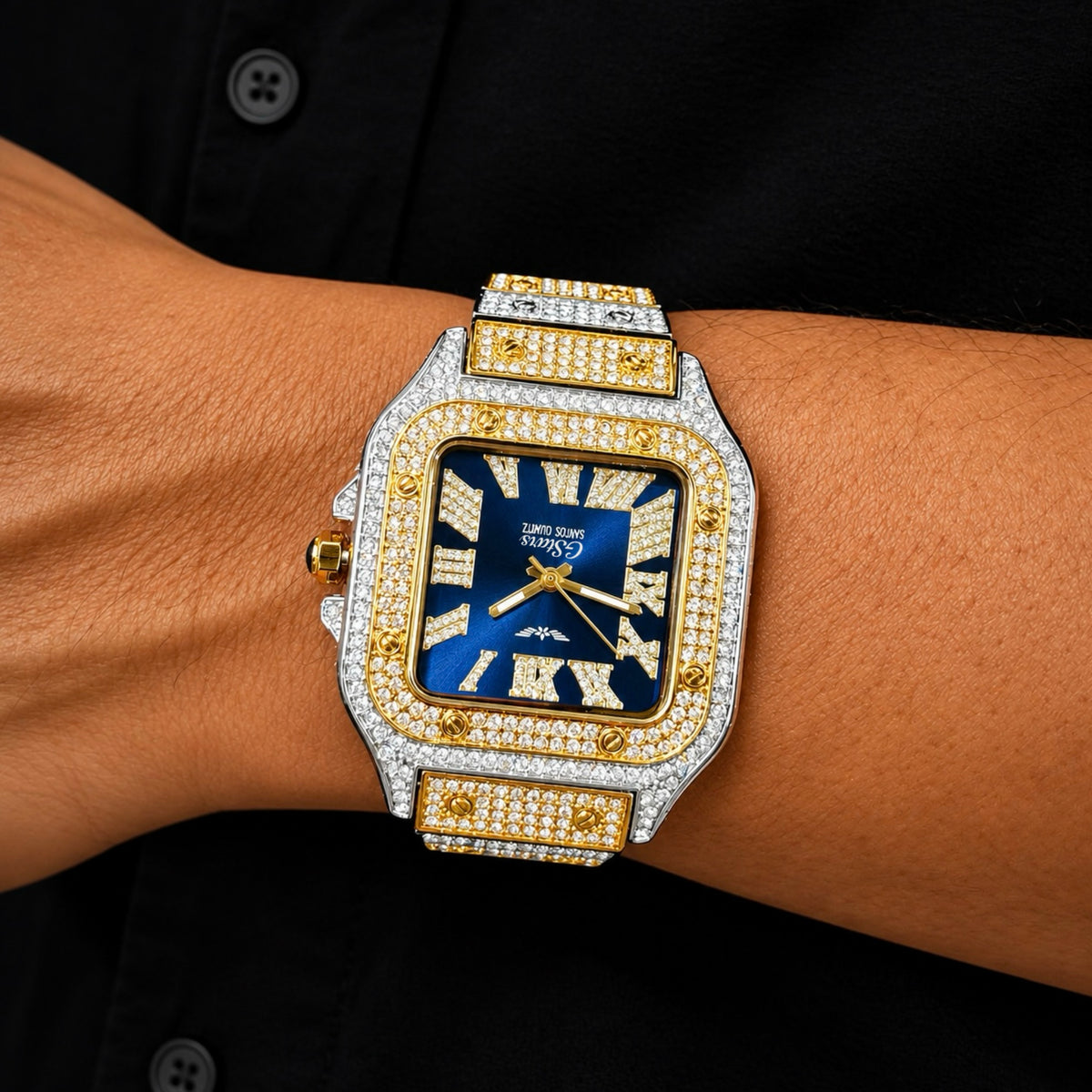 GStars Santos Diamond Watch Two Tone