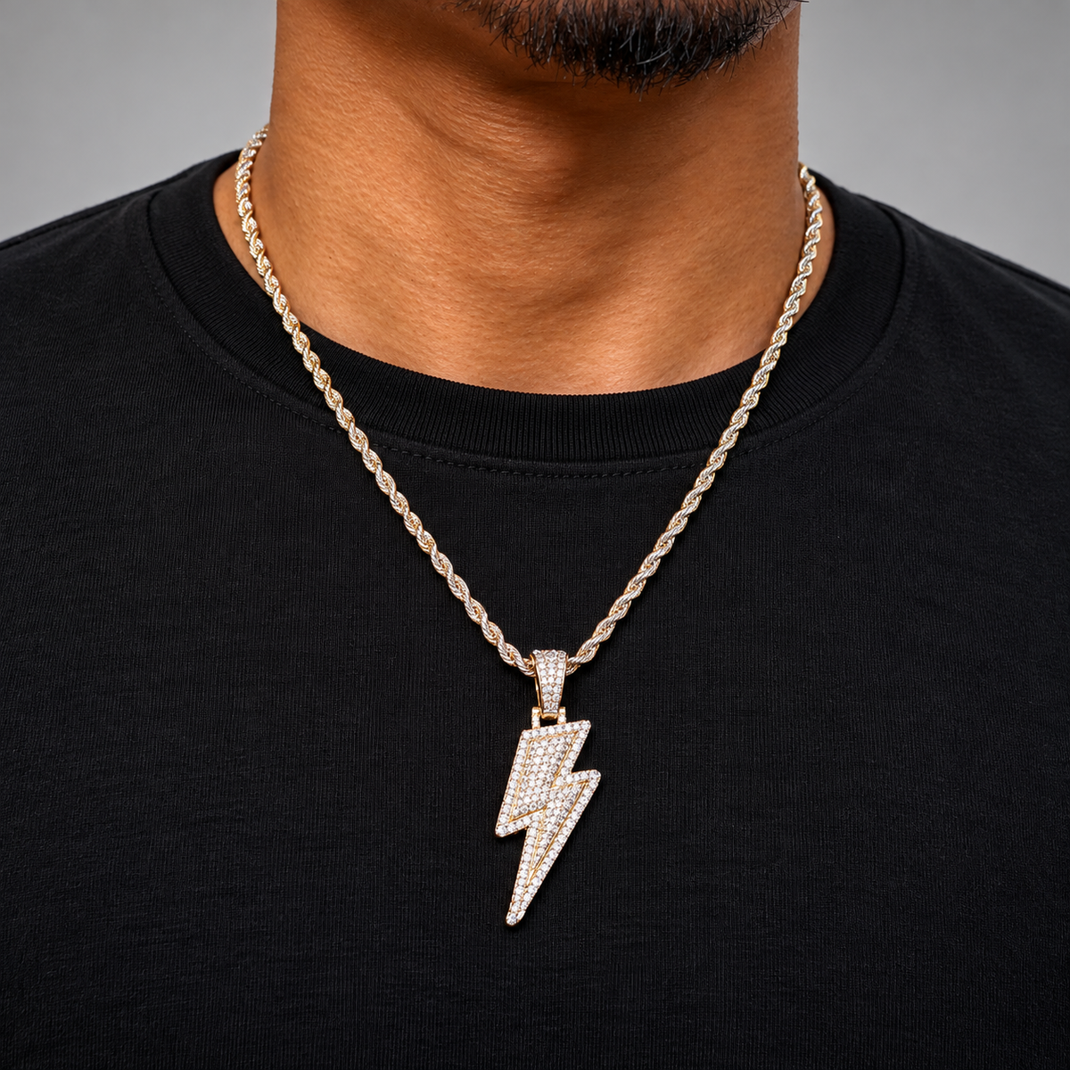 Lightning Bolt Diamond Pendant