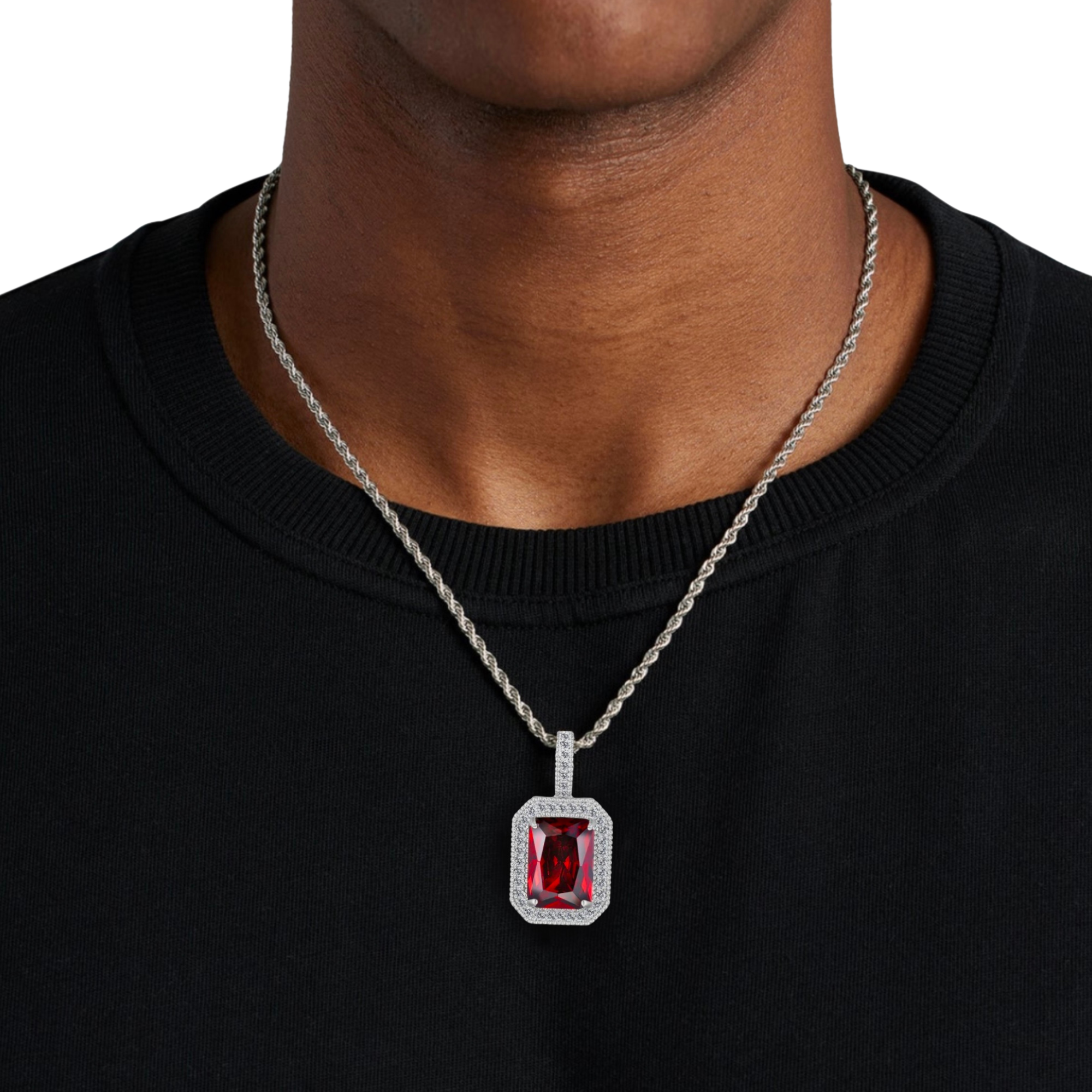 Ruby Diamond Pendant