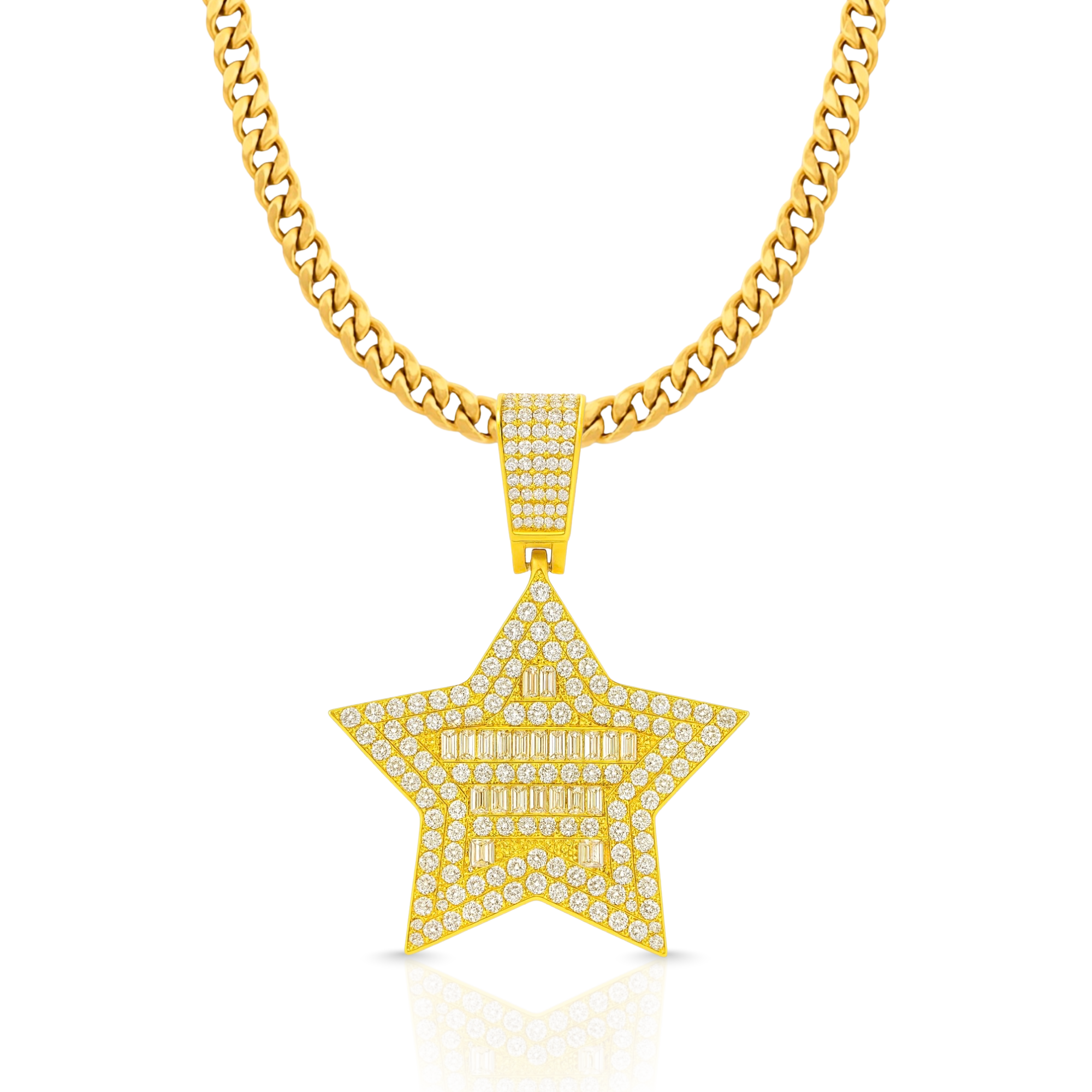 Star Diamond Gold Pendant