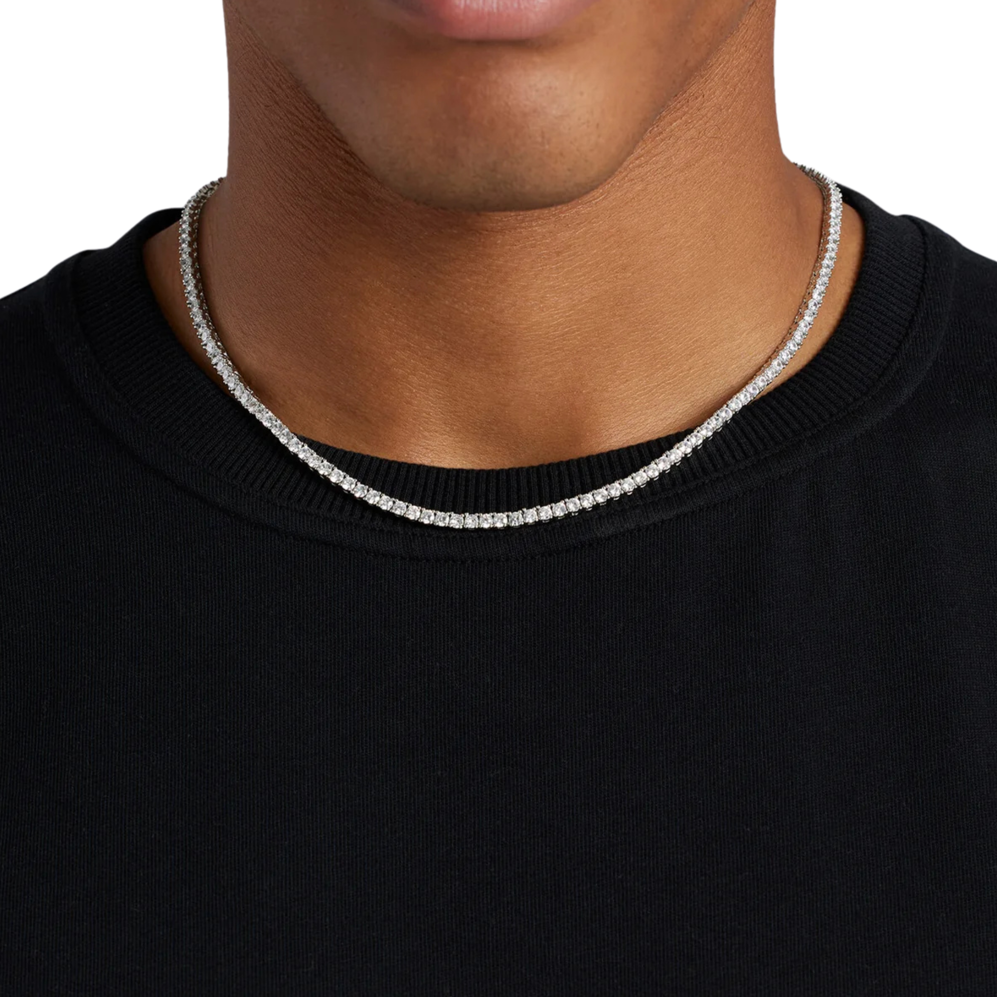 Moissanite Diamond Tennis Chain (3mm) 16cts