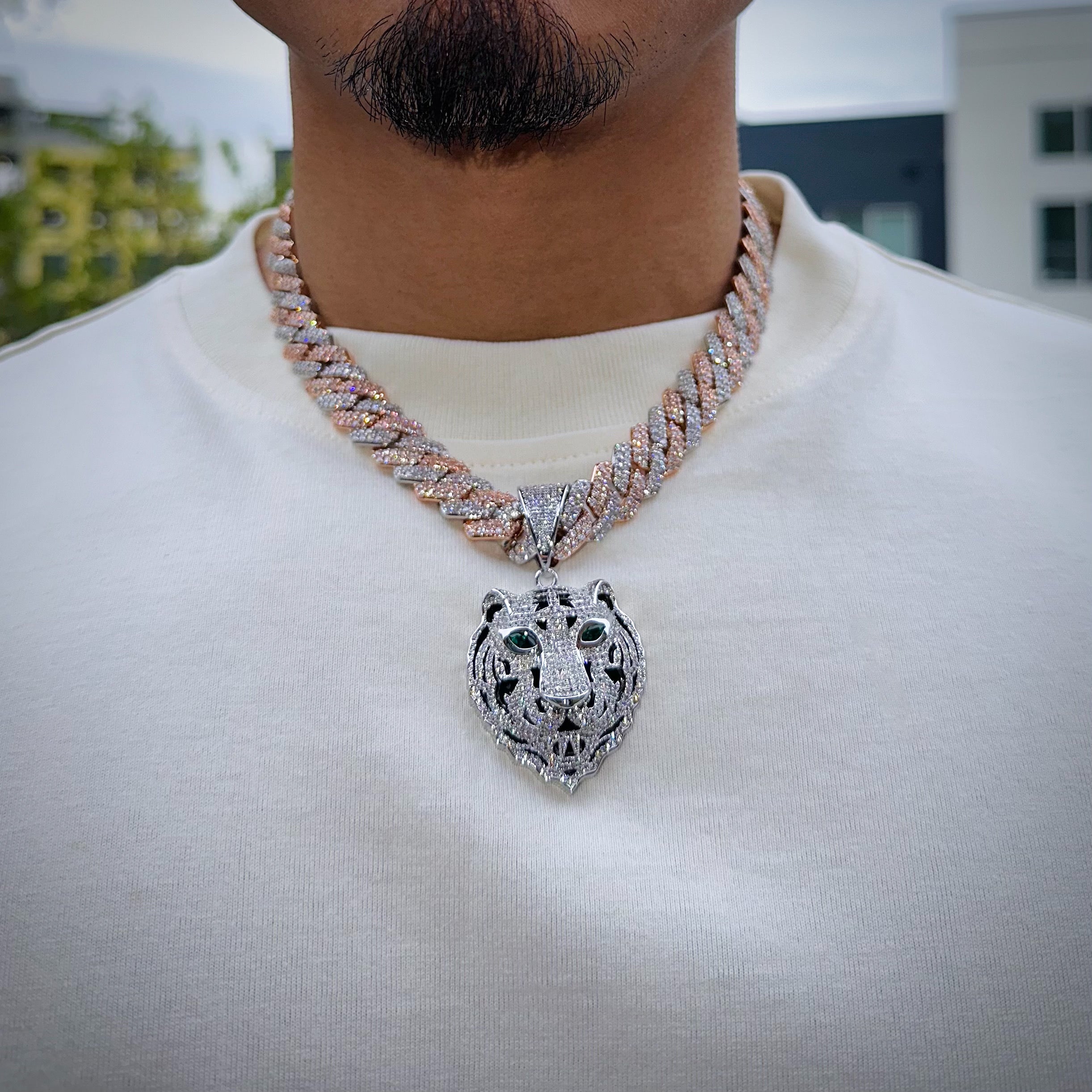 Tiger Diamond Pendant