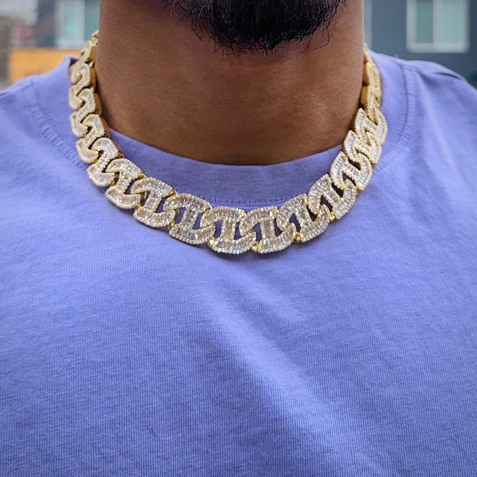 Baguette Diamond Chain 17mm