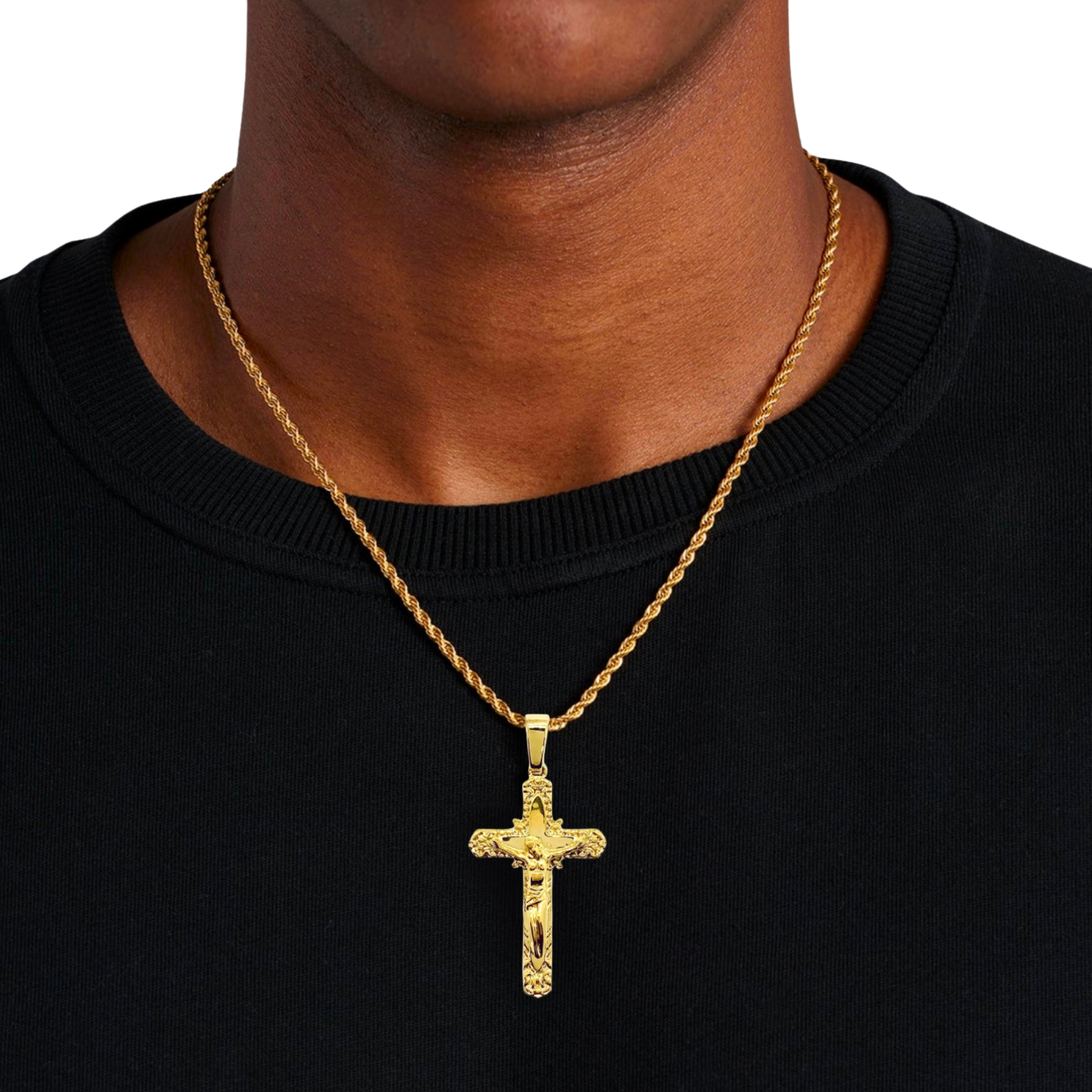 Jesus Cross Gold Pendant
