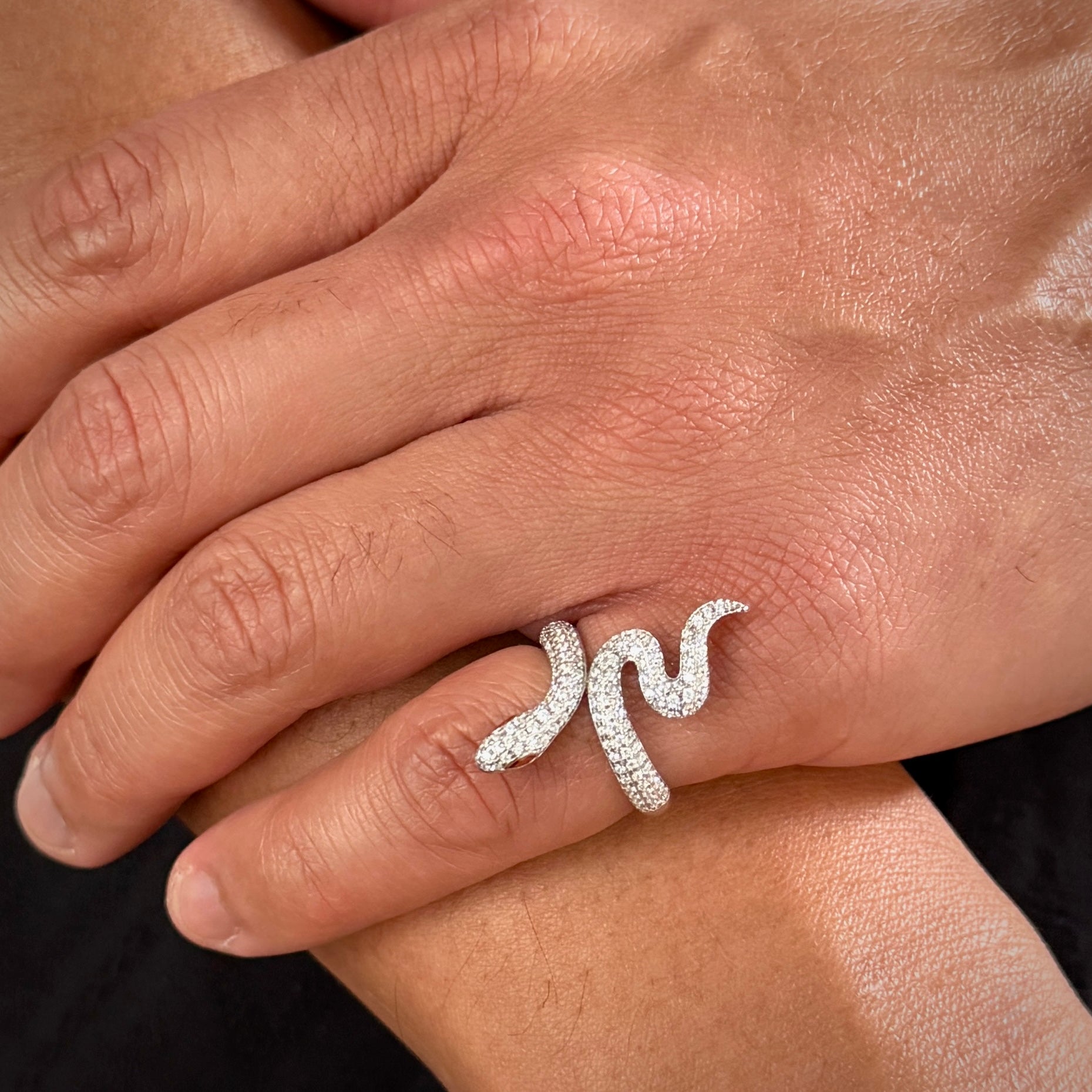 Viper Snake Diamond Ring