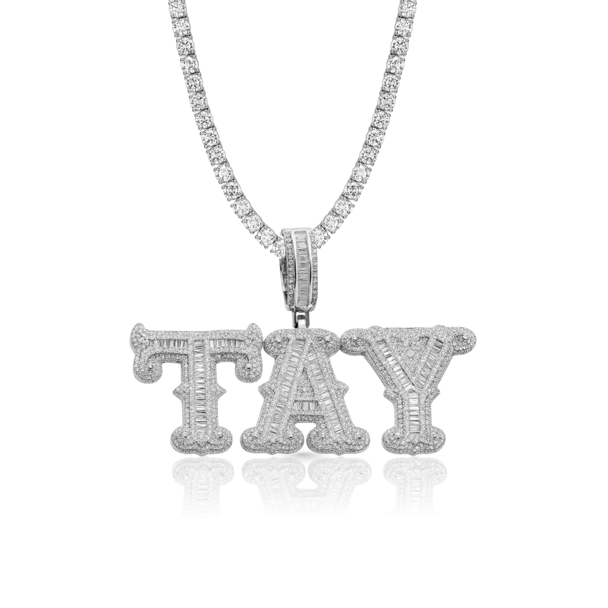 Roman Baguette Custom Pendant