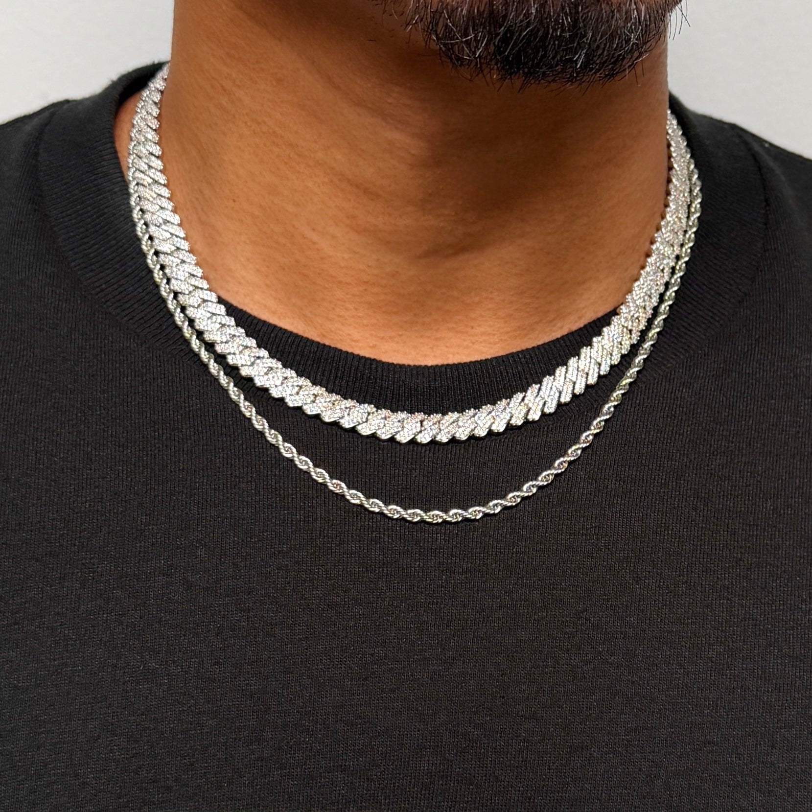 Diamond Prong Chain 8mm