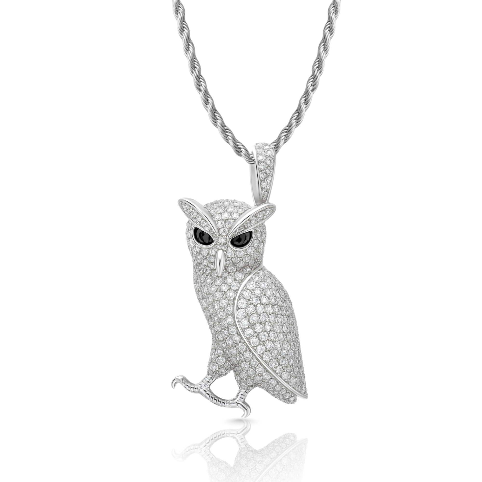 Owl Diamond Pendant