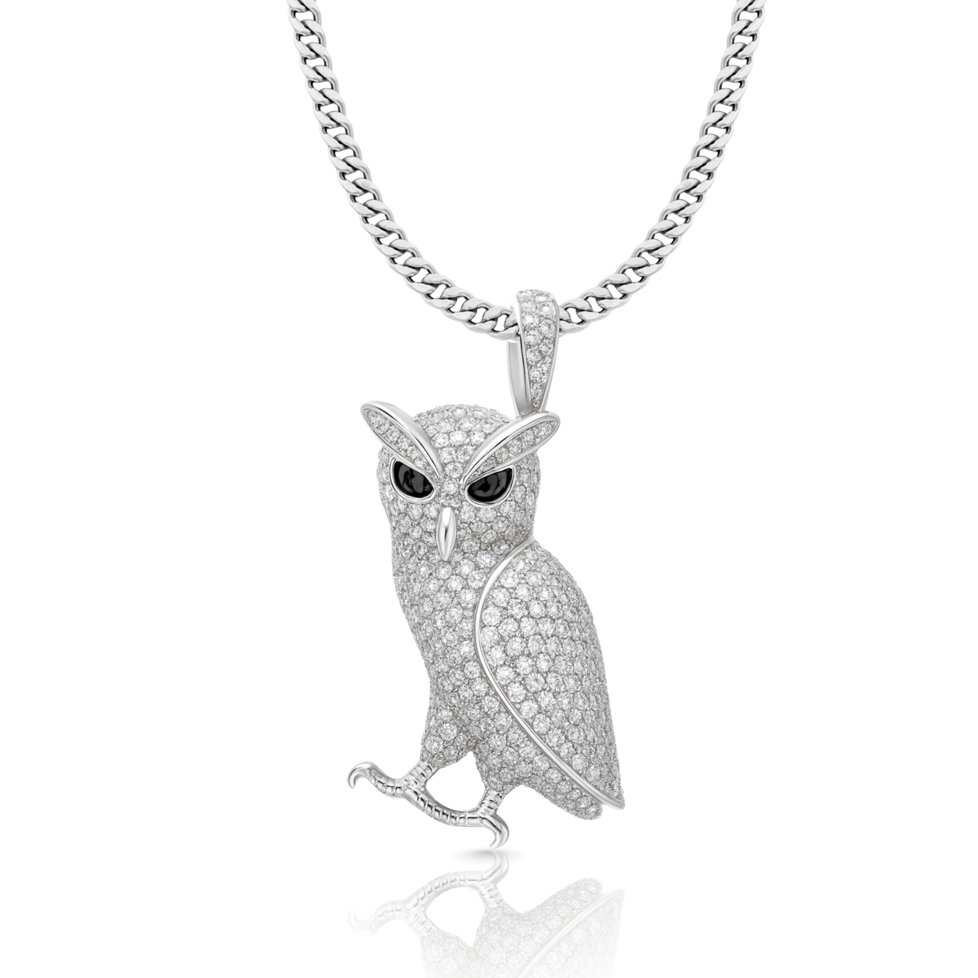 Owl Diamond Pendant