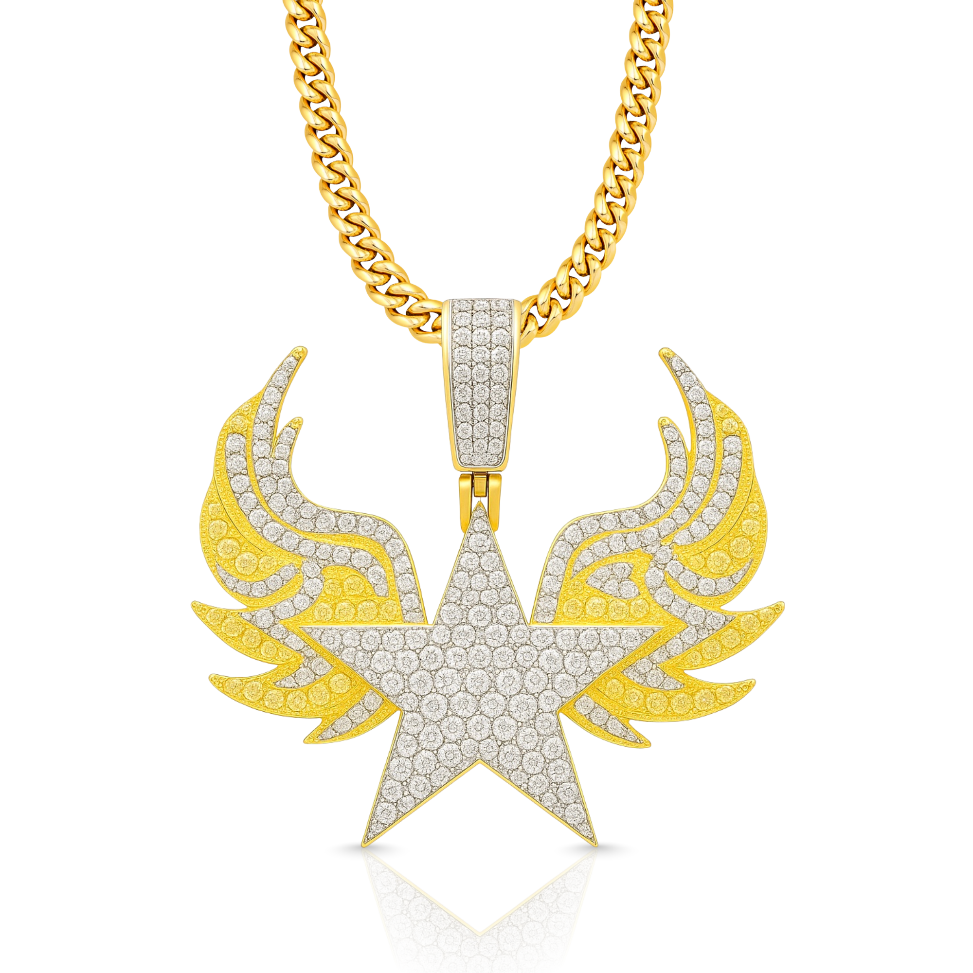 SuperStar Diamond Gold Pendant