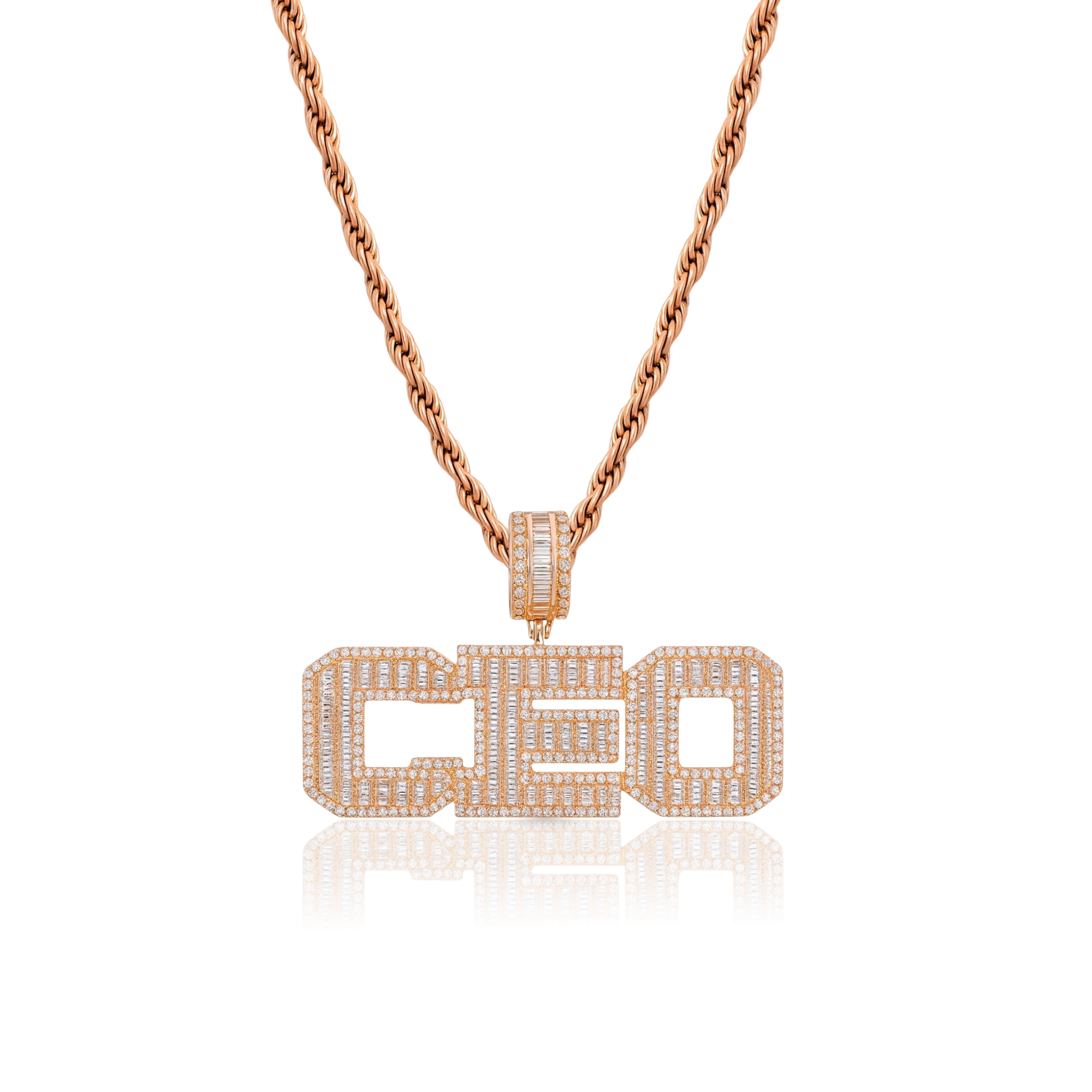 Baguette Diamond Custom Pendant