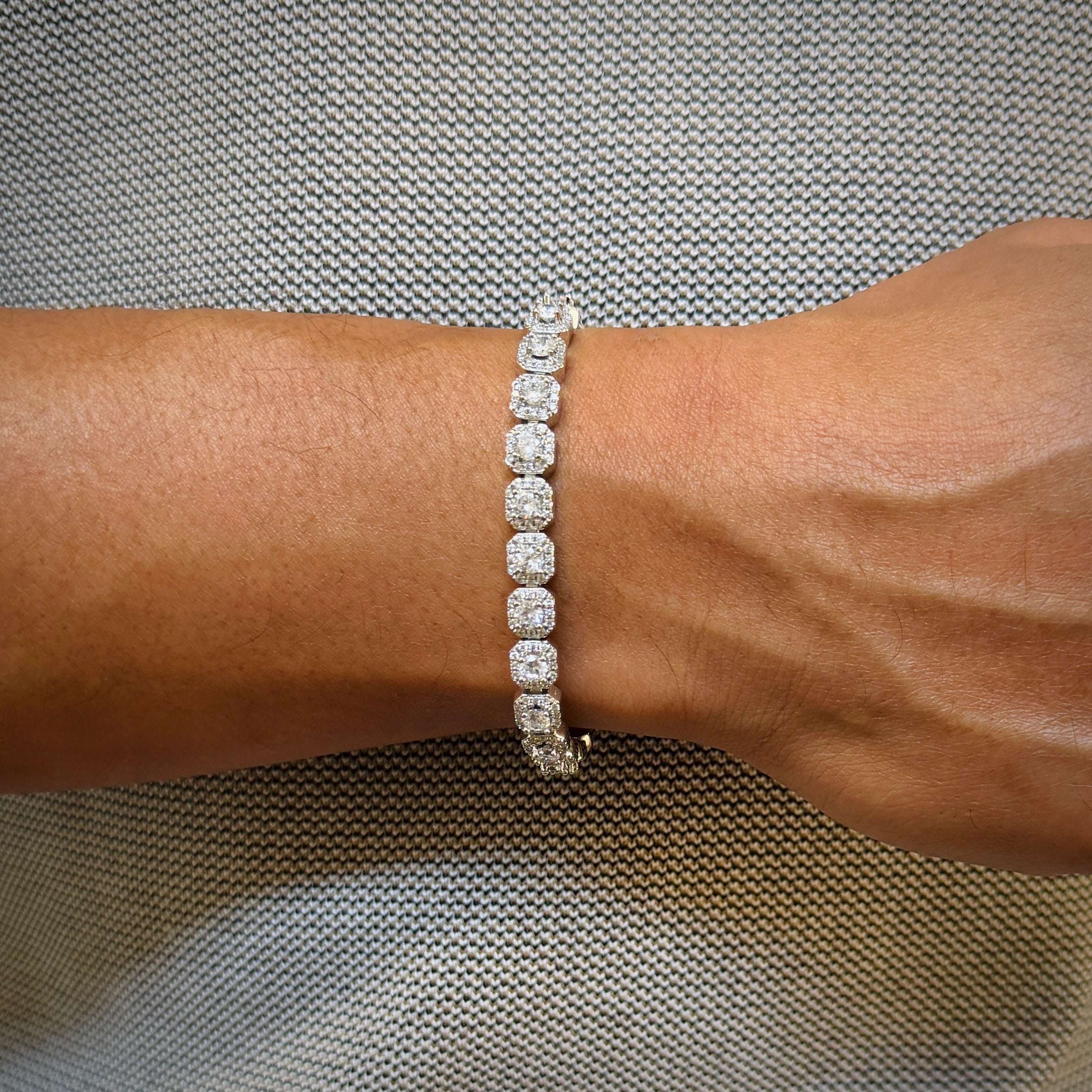 Micro Clustered Tennis Bracelet 7mm