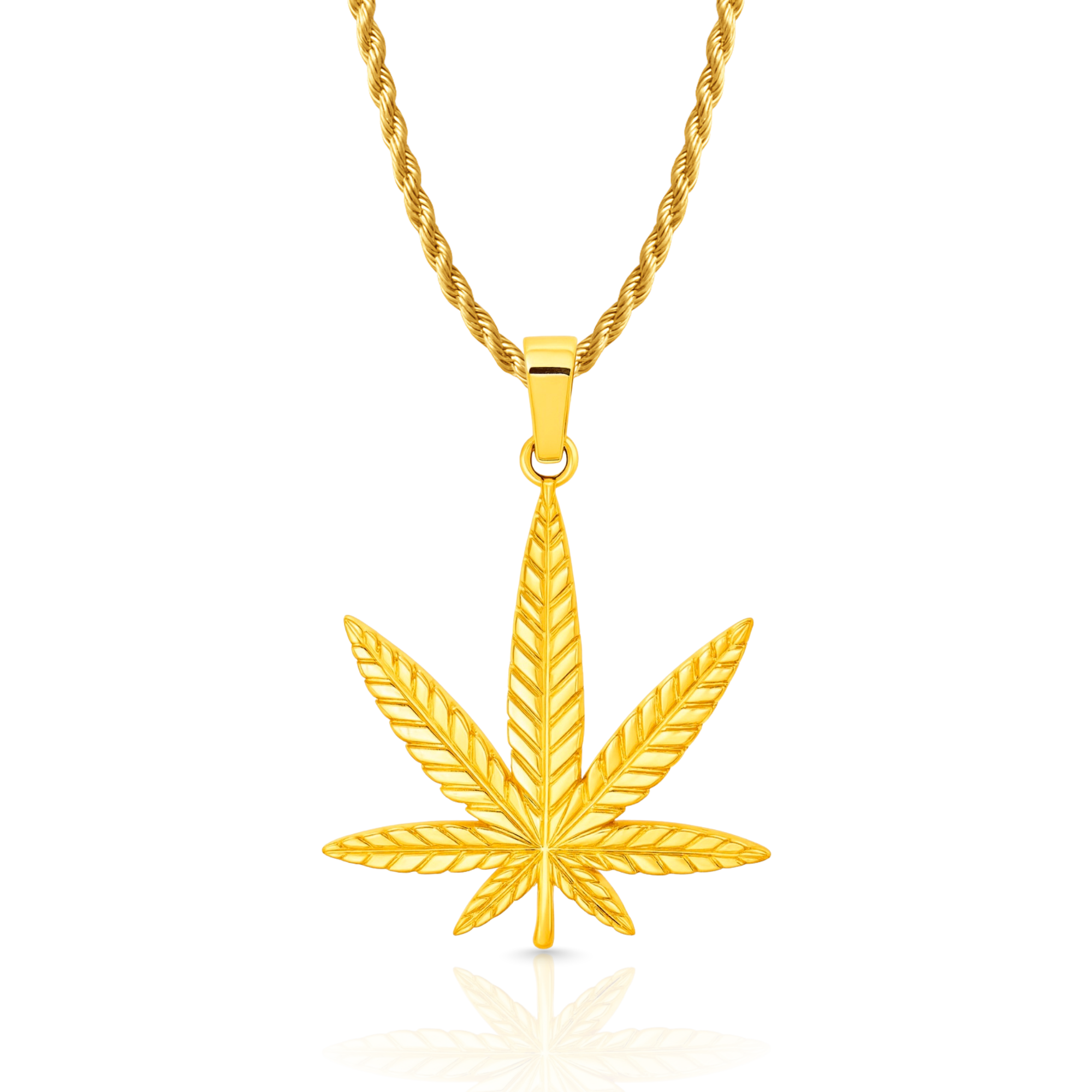 Weed Gold Pendant