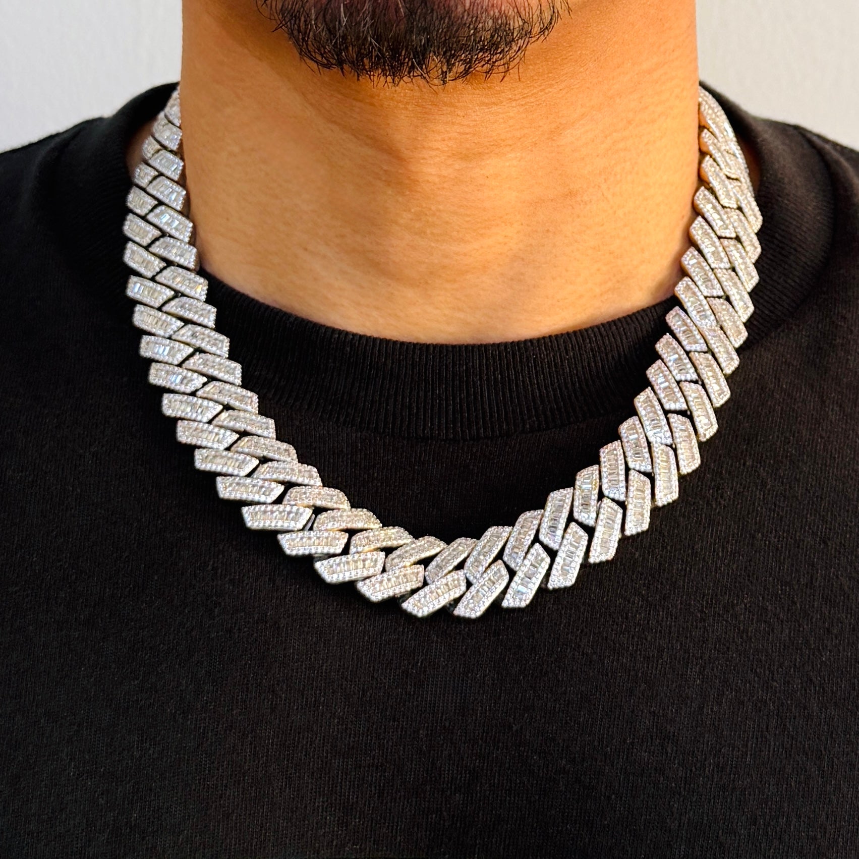 Baguette Prong Chain 20mm