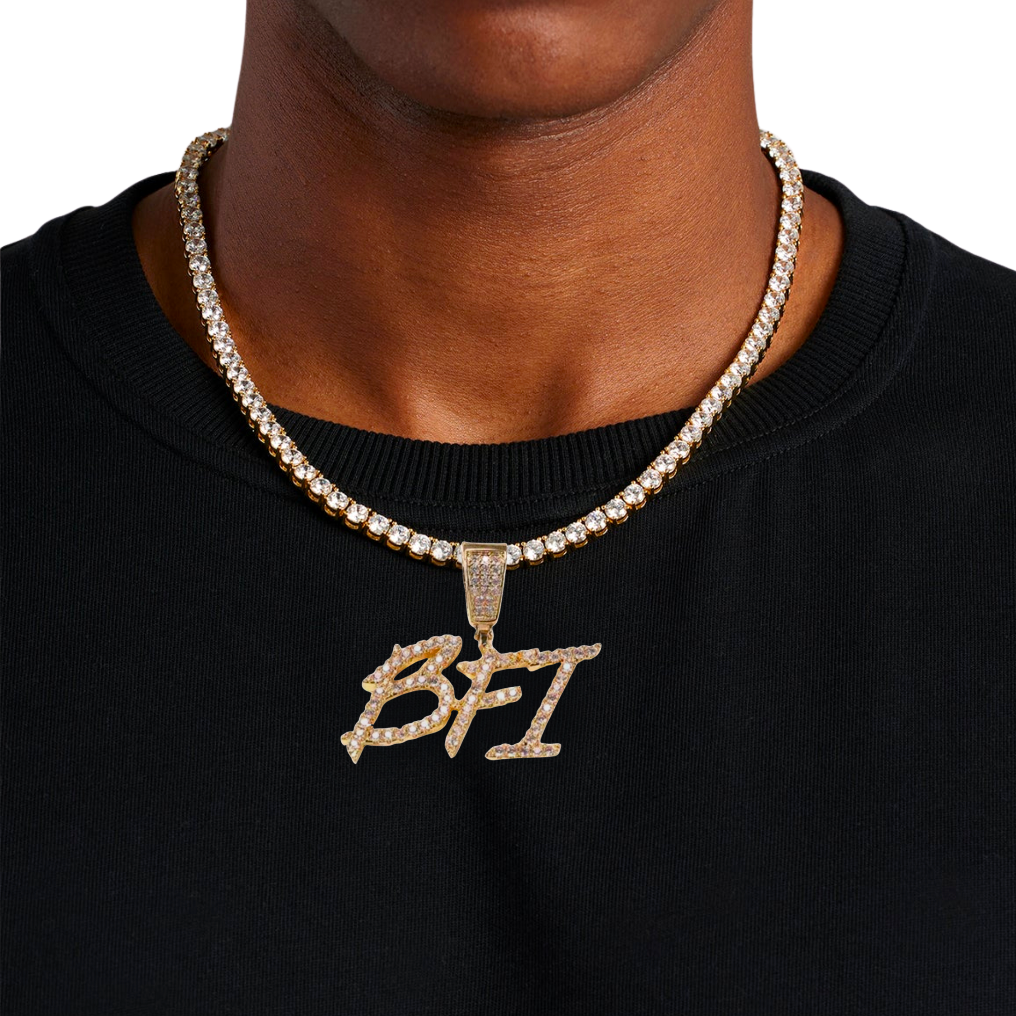 Narrow Letters Custom Pendant