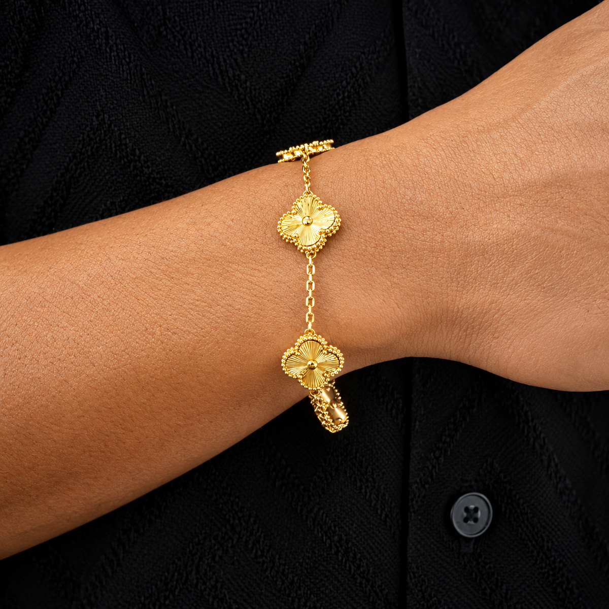GStars Gold Clover Bracelet