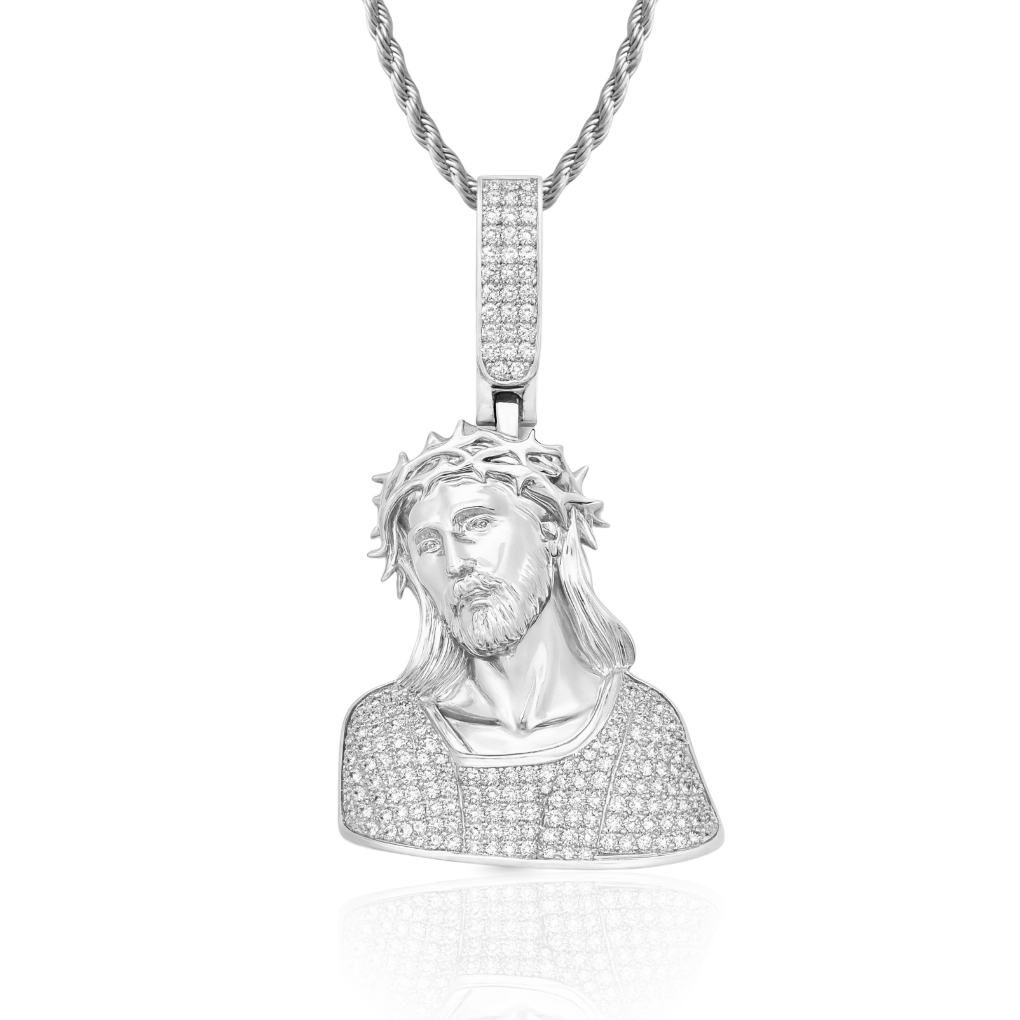 Jesus Diamond Pendant