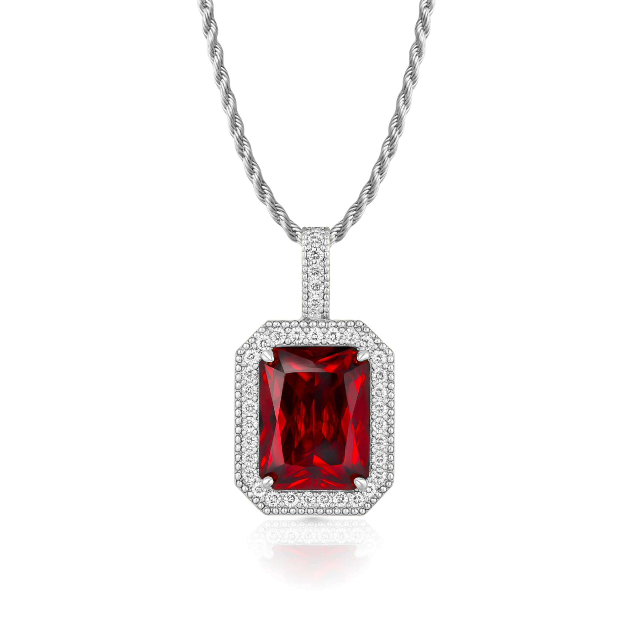 Ruby Diamond Pendant