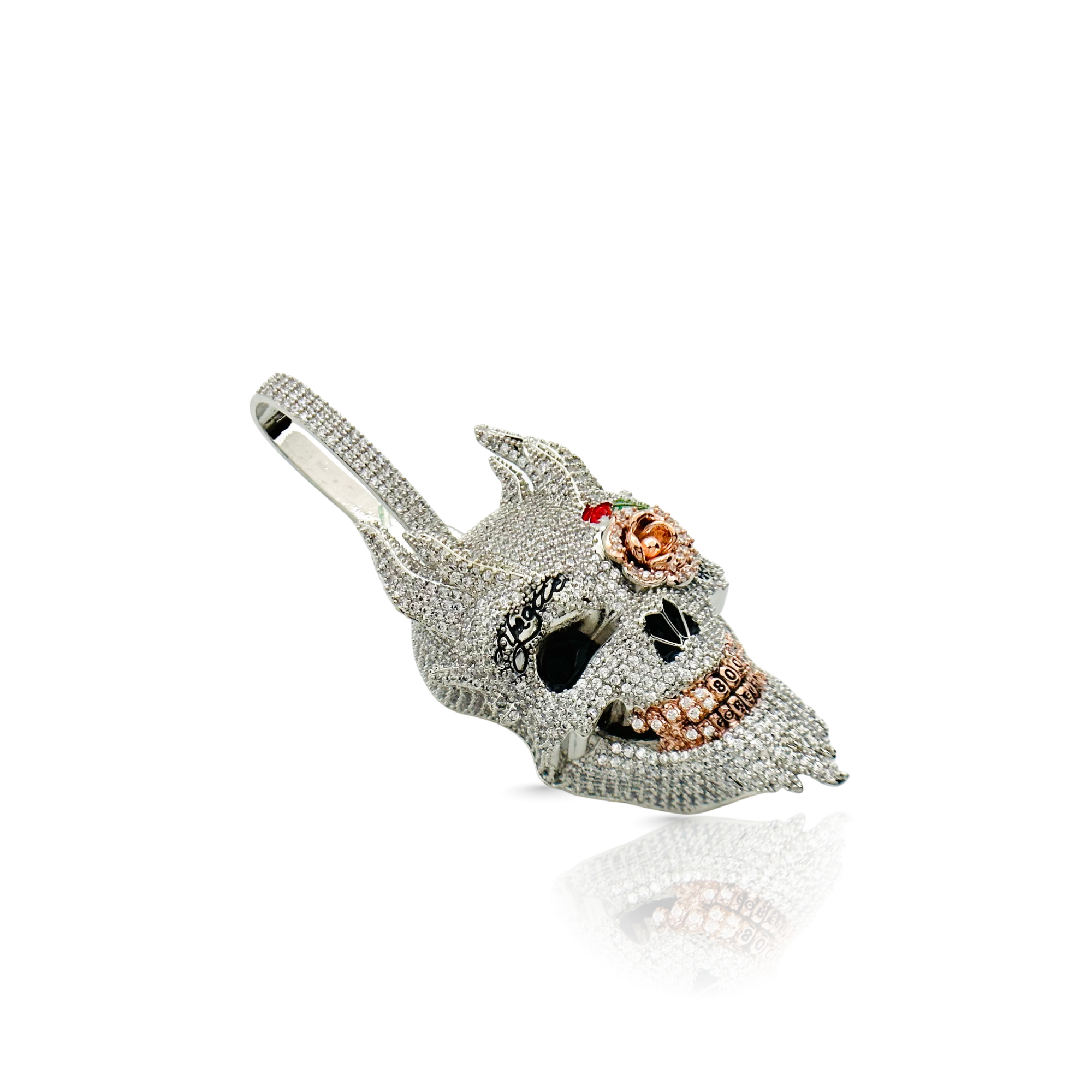 Skull Head Diamond Pendant