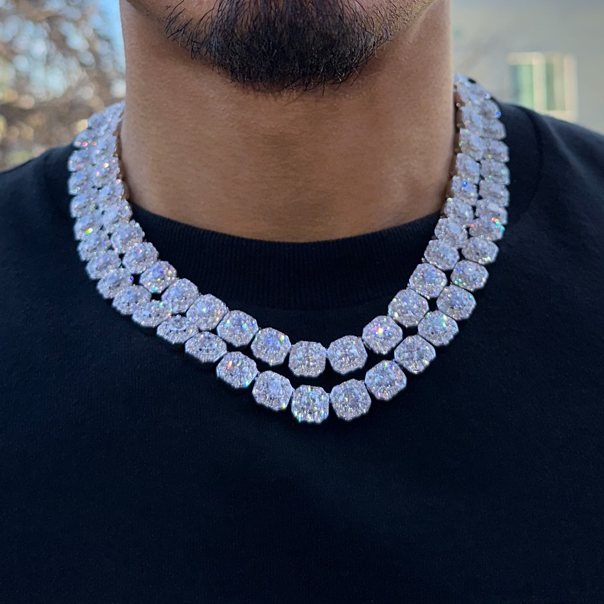 Clustered Tennis Chain 10mm