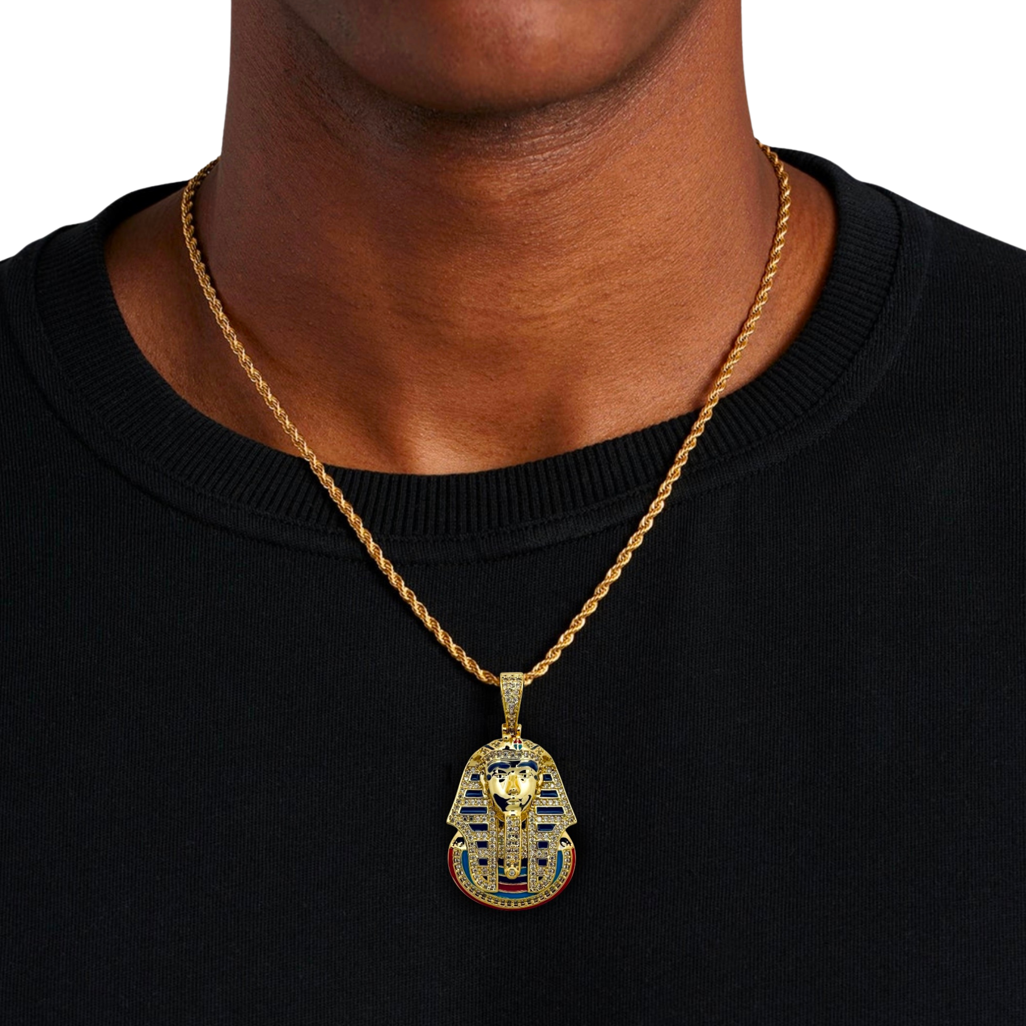 Egyptian Tutankhamun Gold Pendant