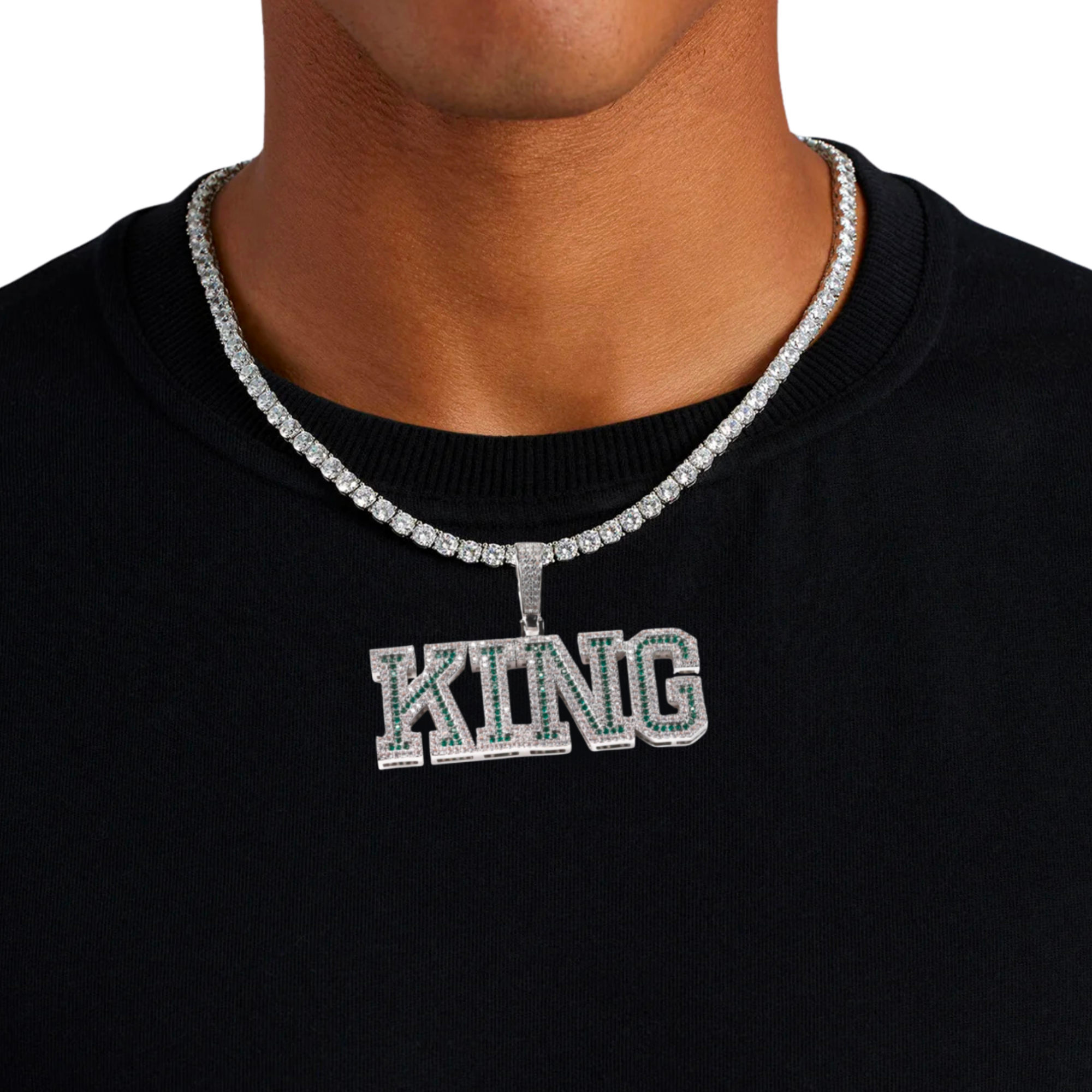 Multicolor Diamond Custom Pendant