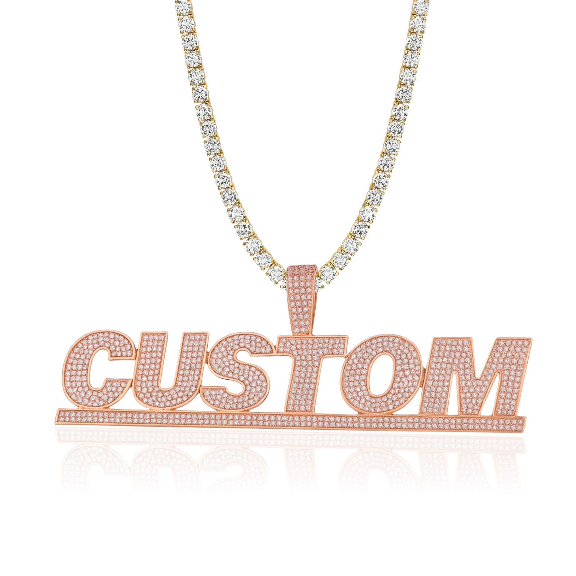 Underline Letters Custom Pendant
